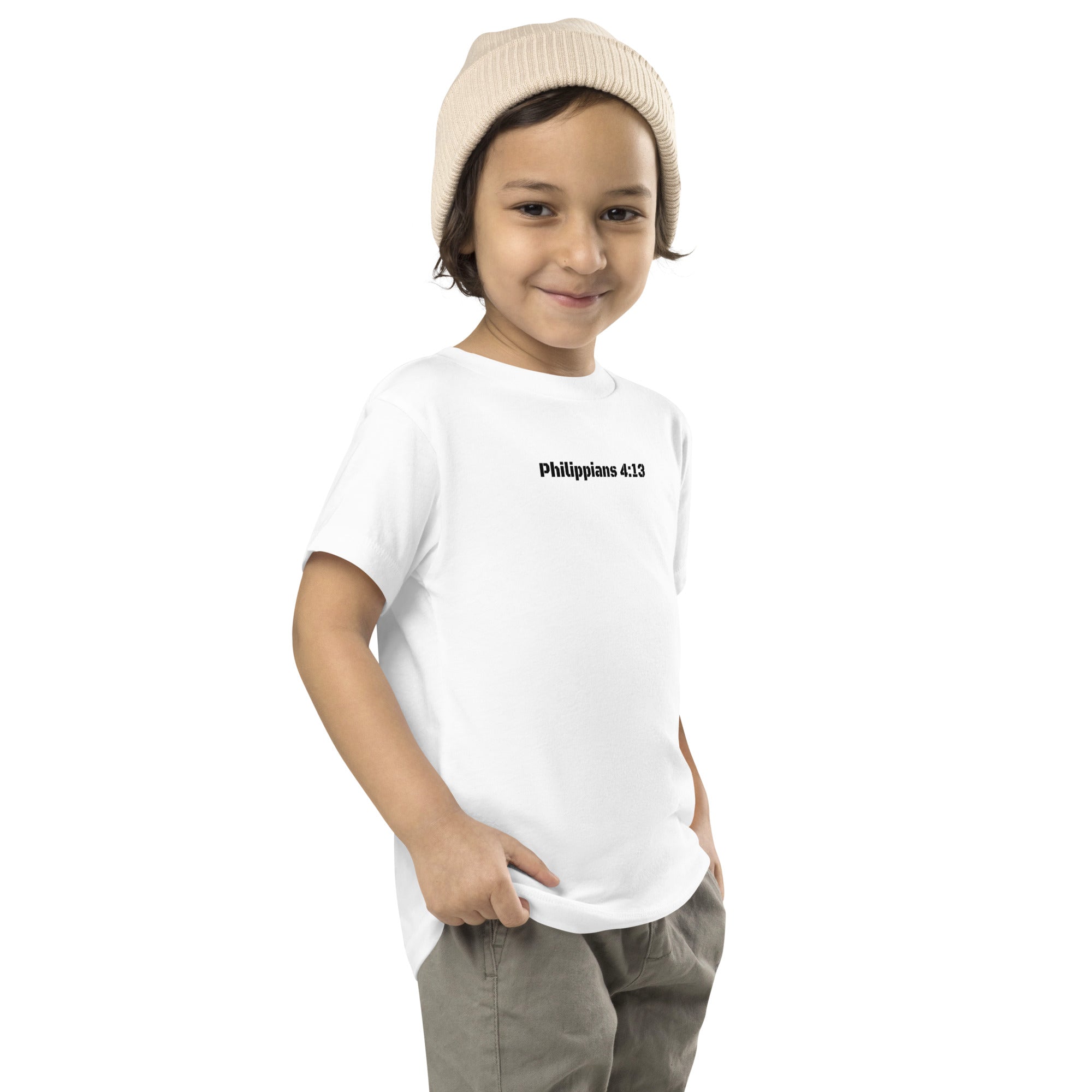 Boy's Toddler Short Sleeve Tee - Philippians 4:13