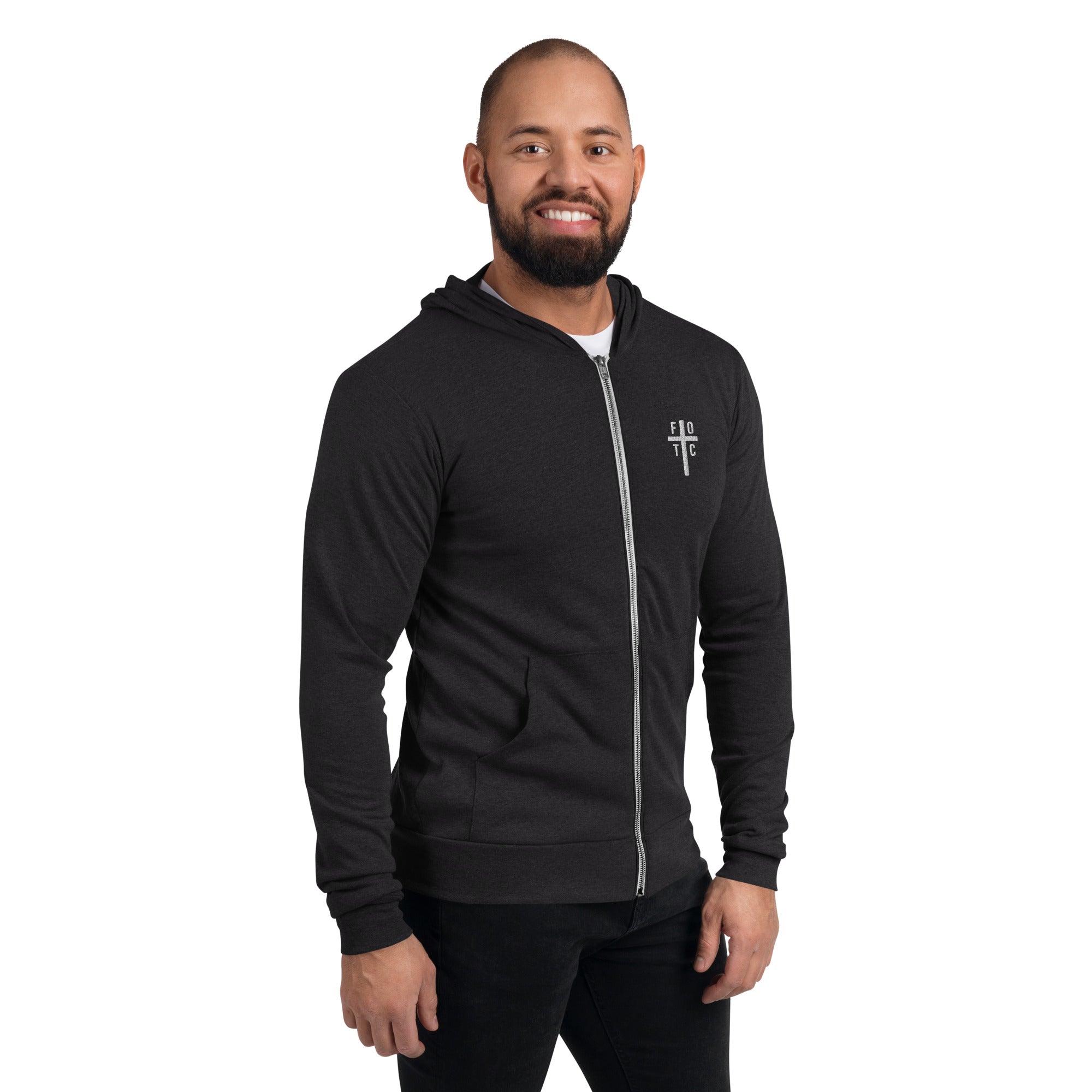 Men's Zip Hoodie Embroidered - FOTC Logo