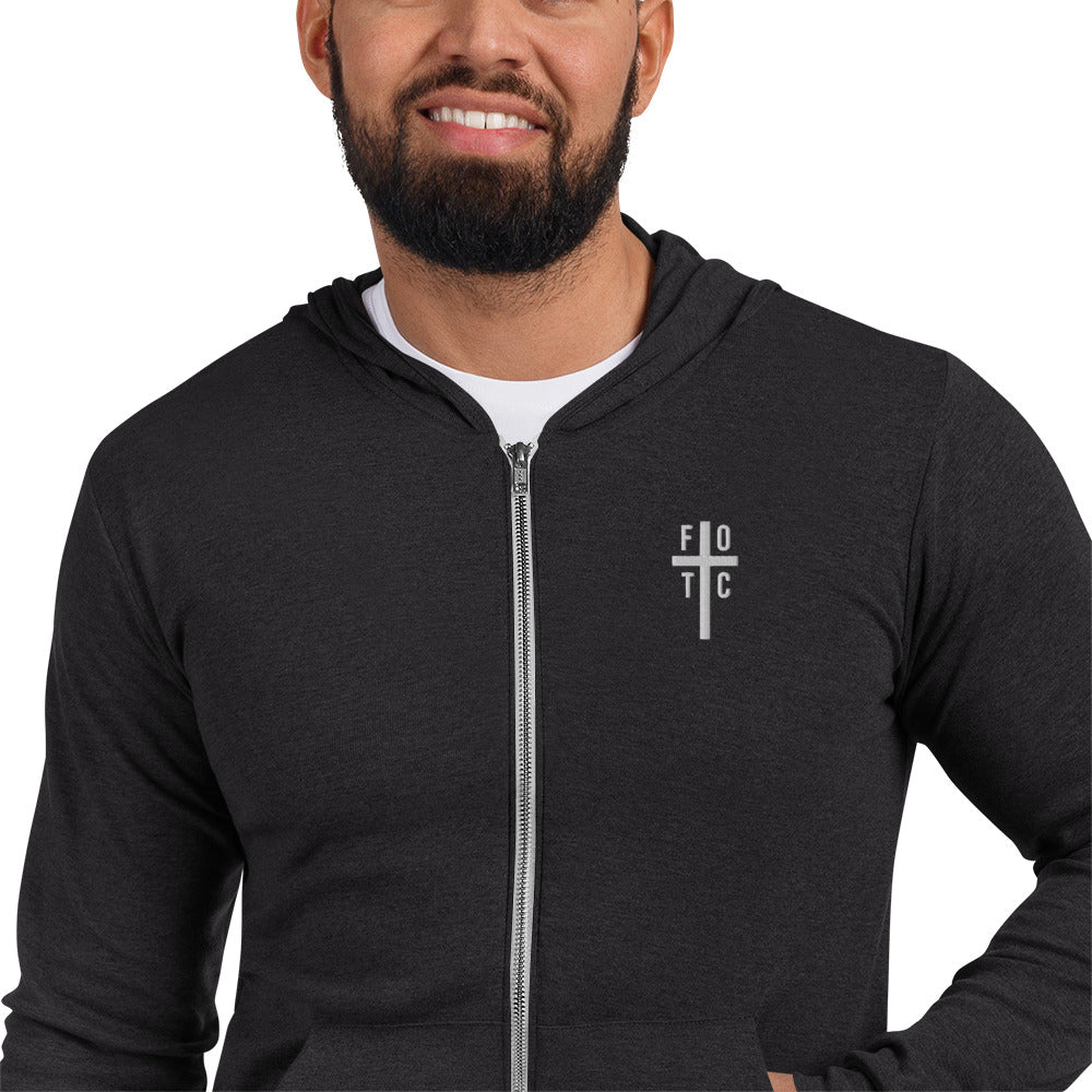 Men's Zip Hoodie Embroidered - FOTC Logo