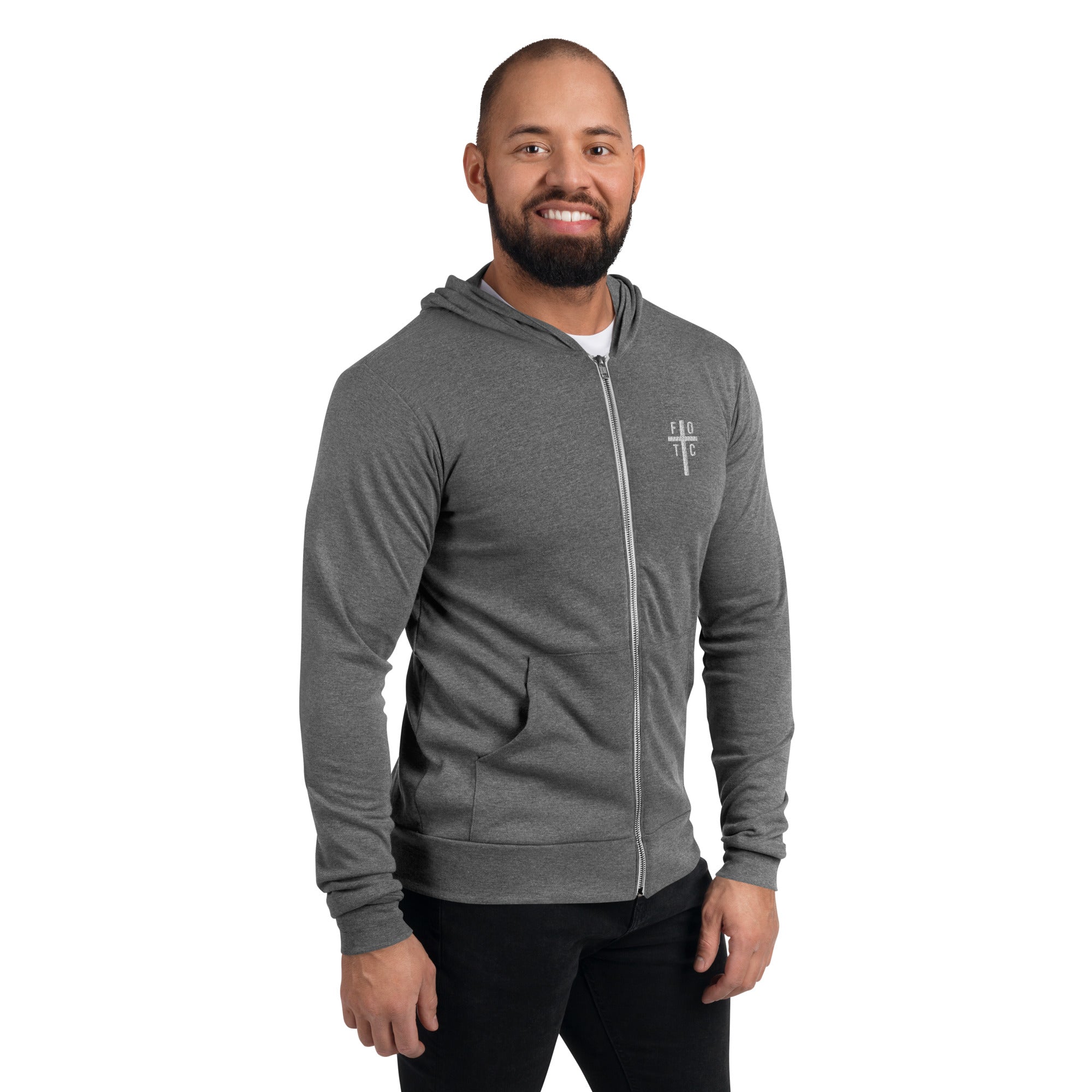 Men's Zip Hoodie Embroidered - FOTC Logo