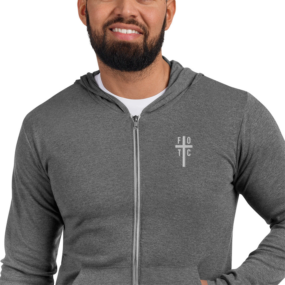 Men's Zip Hoodie Embroidered - FOTC Logo