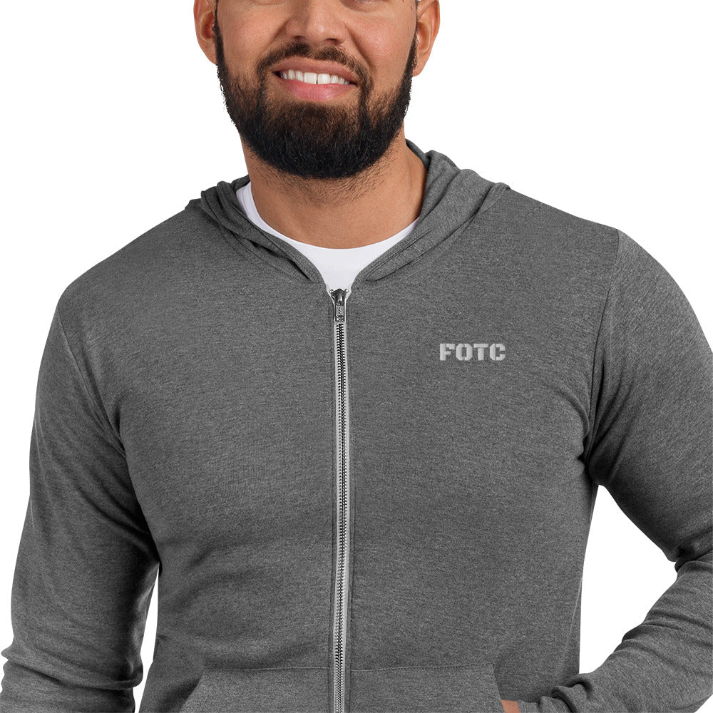 Men's Zip Hoodie Embroidered - FOTC