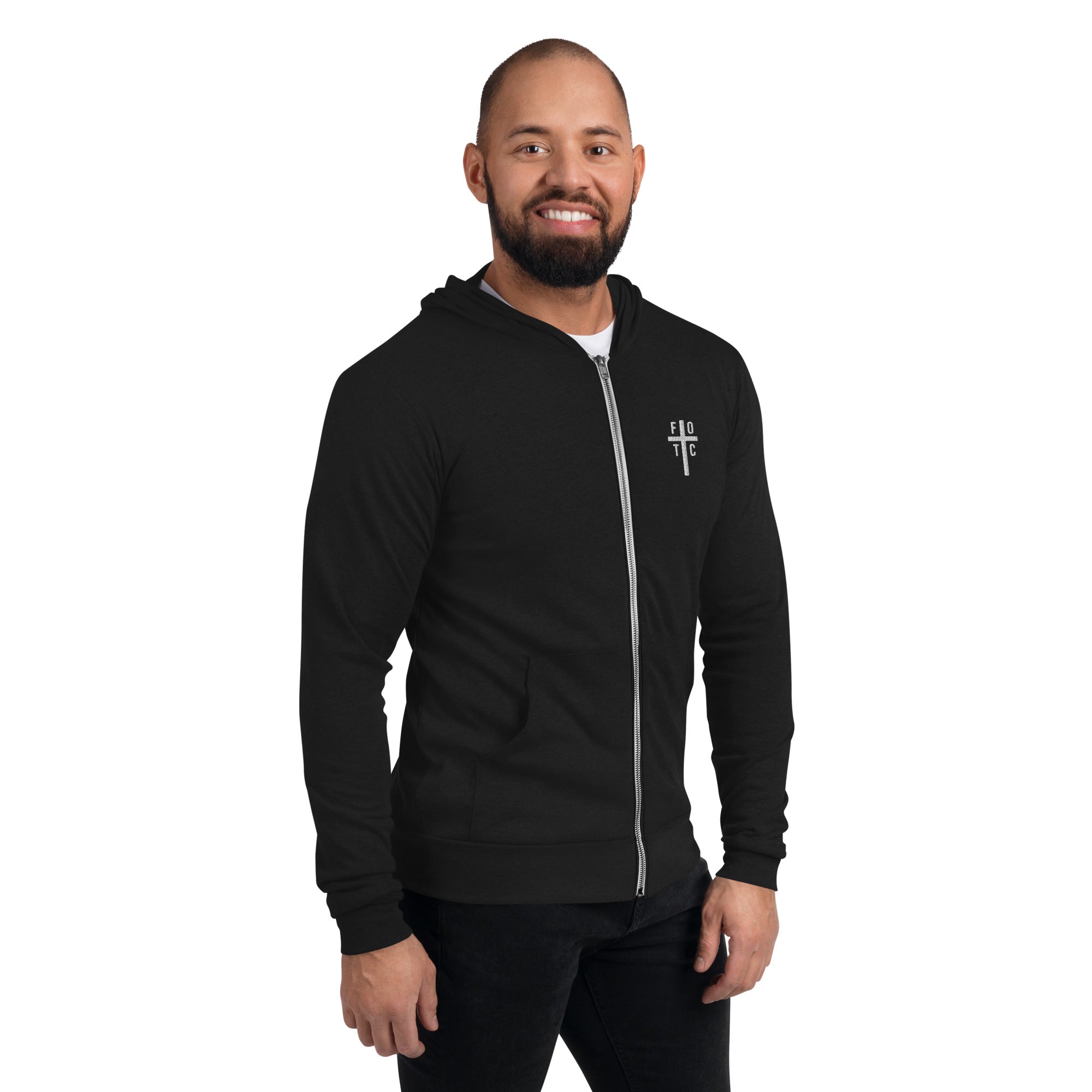 Men's Zip Hoodie Embroidered - FOTC Logo