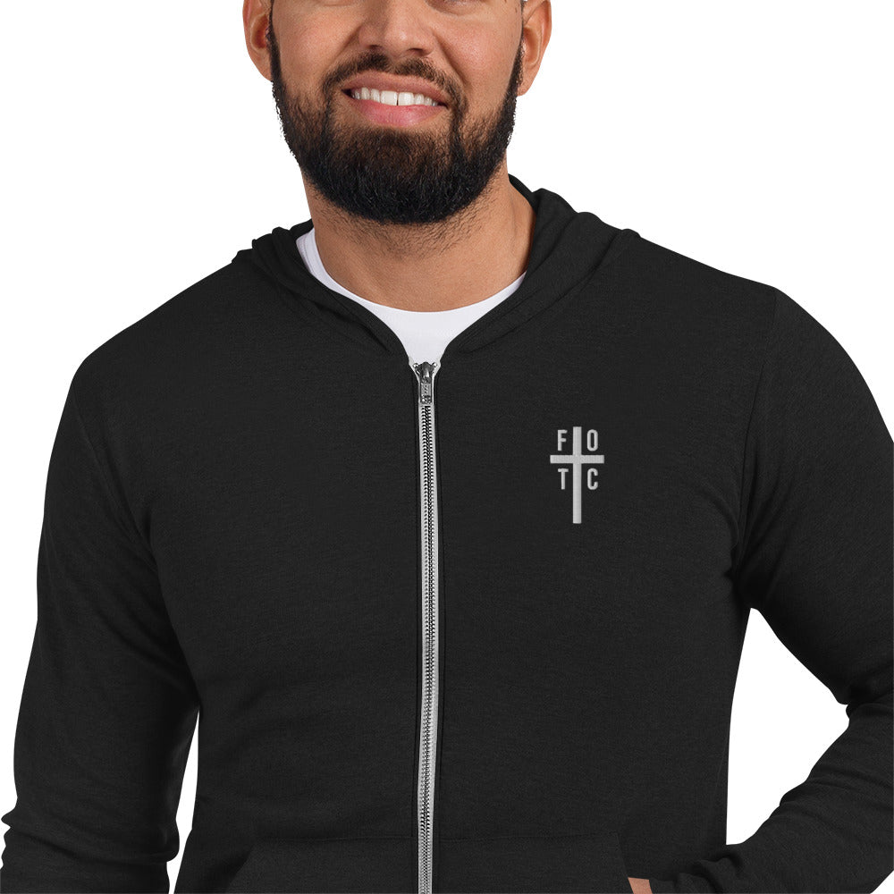 Men's Zip Hoodie Embroidered - FOTC Logo