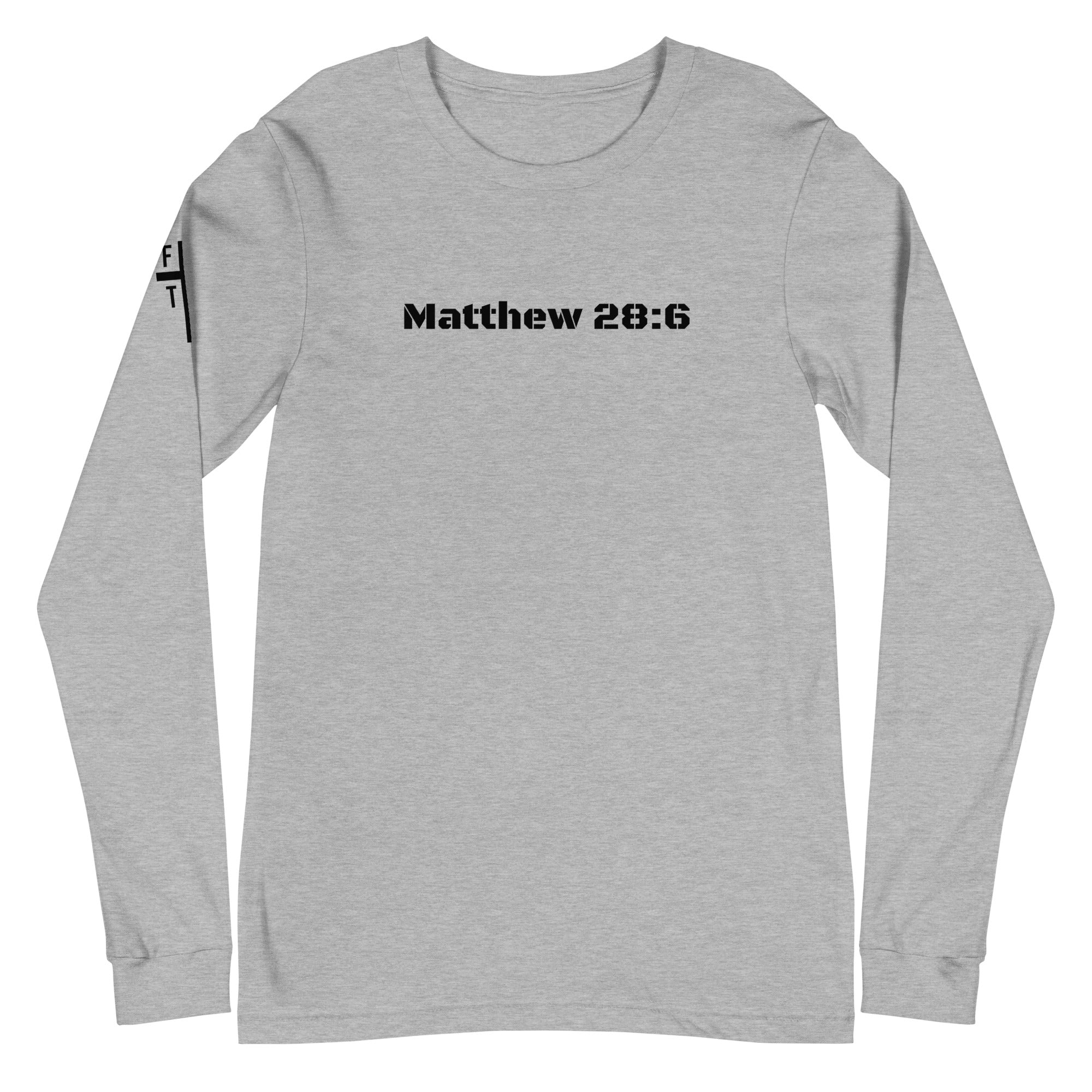 Men’s Long Sleeve T-Shirt - Matthew 28:6