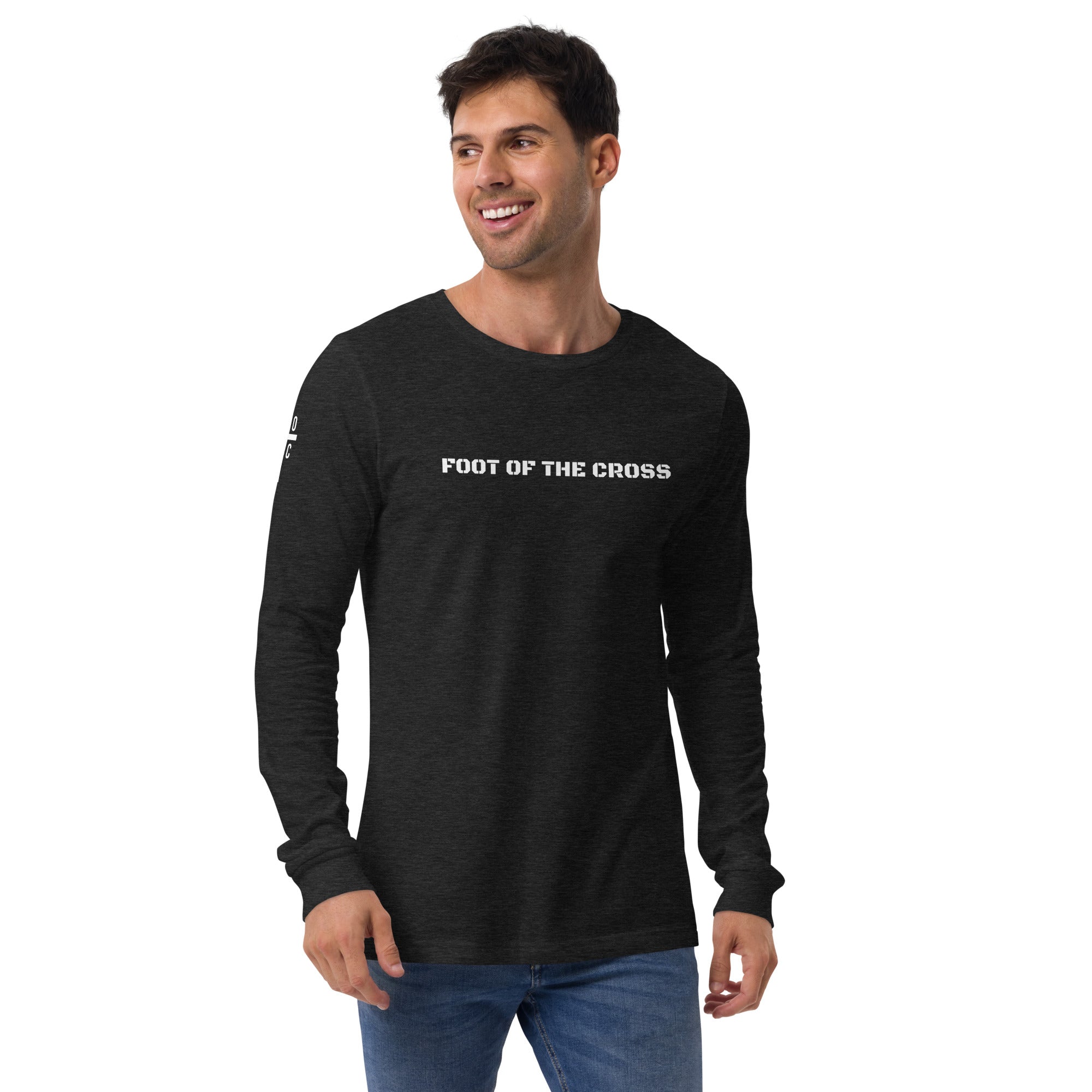 Men's Long Sleeve T-Shirt - Foot of the Cross