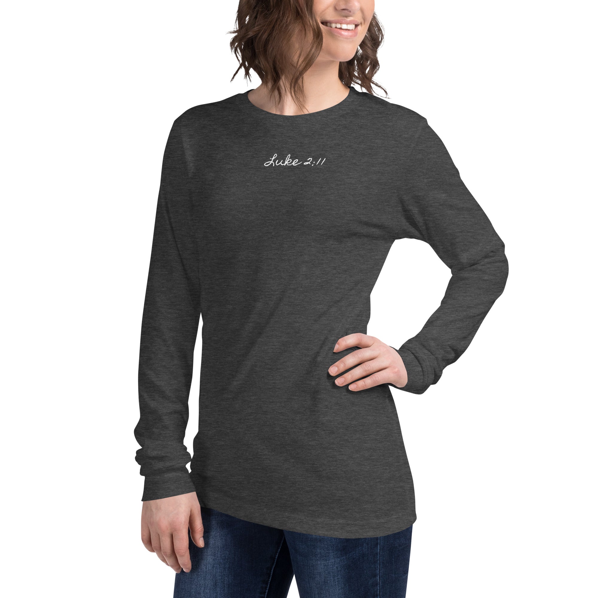 Women's Long Sleeve Tee - Luke 2:11