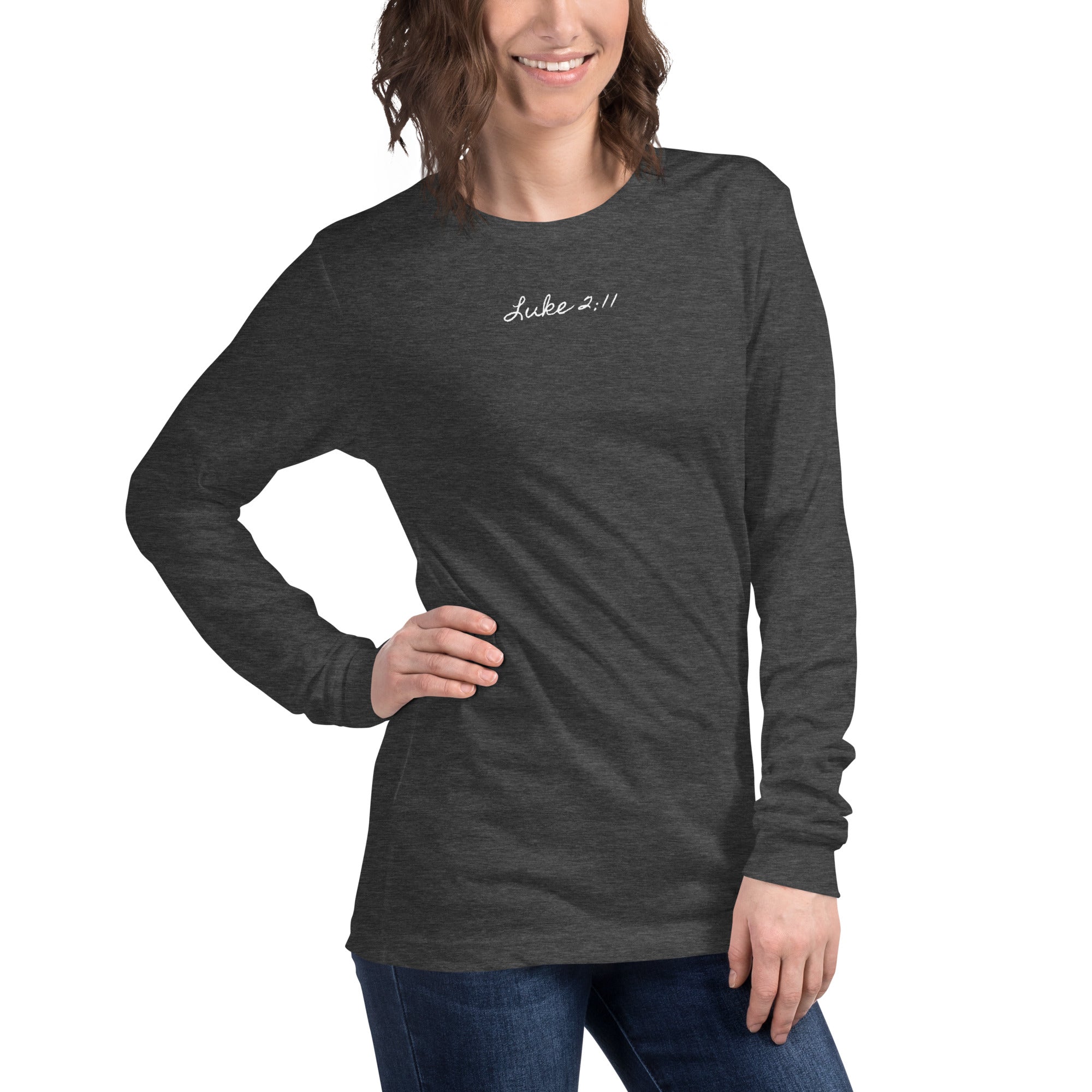 Women's Long Sleeve Tee - Luke 2:11