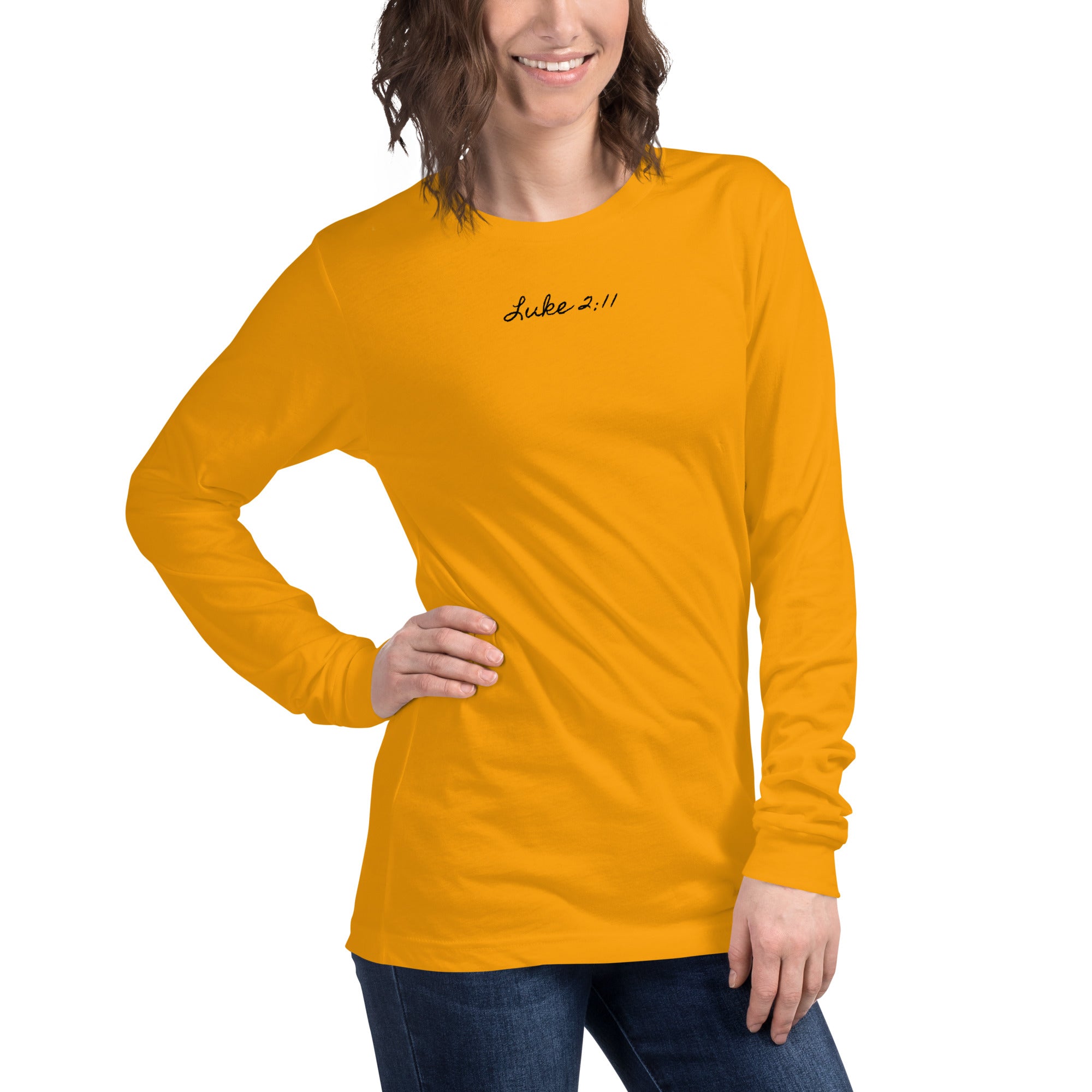 Women's Long Sleeve Tee - Luke 2:11