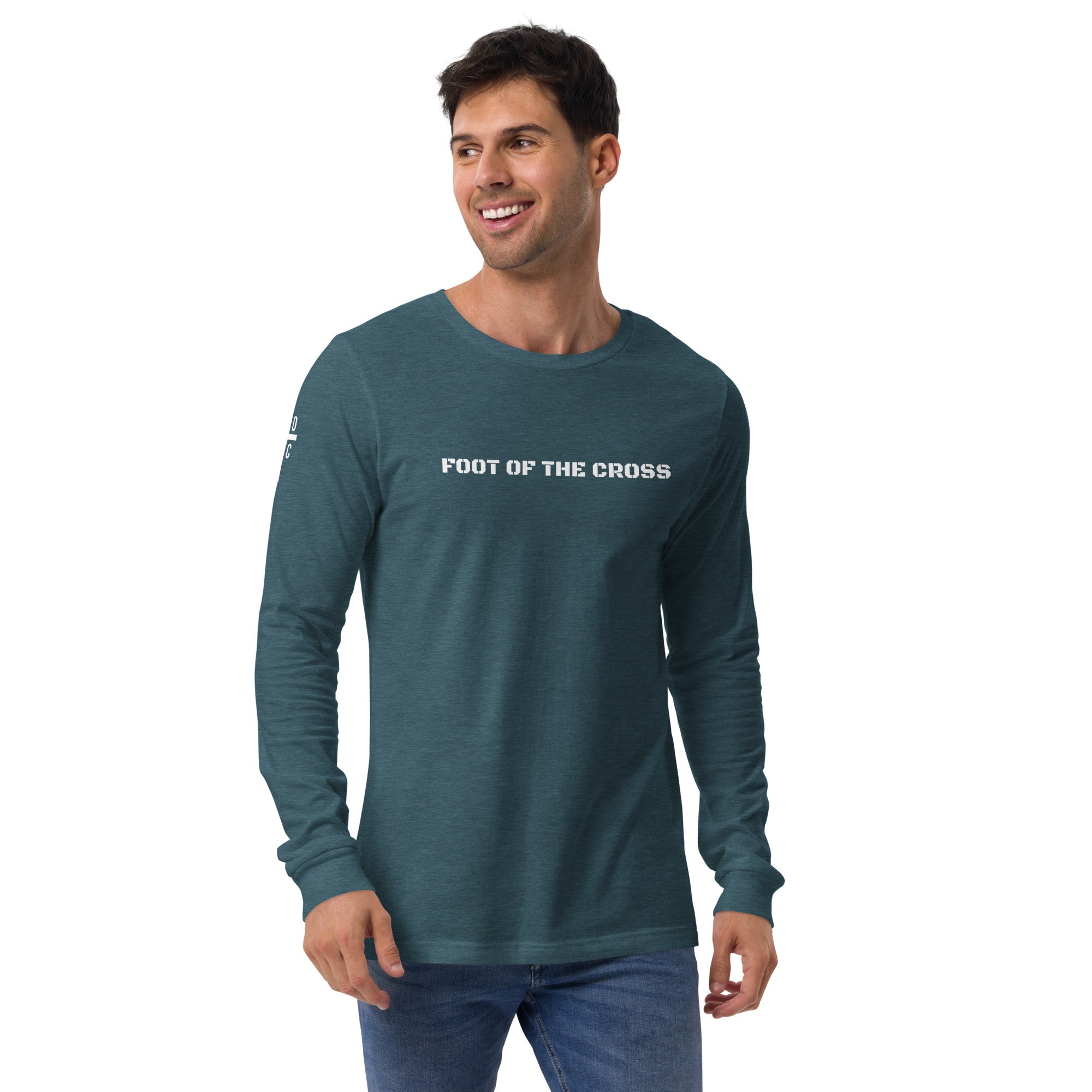 Men's Long Sleeve T-Shirt - Foot of the Cross