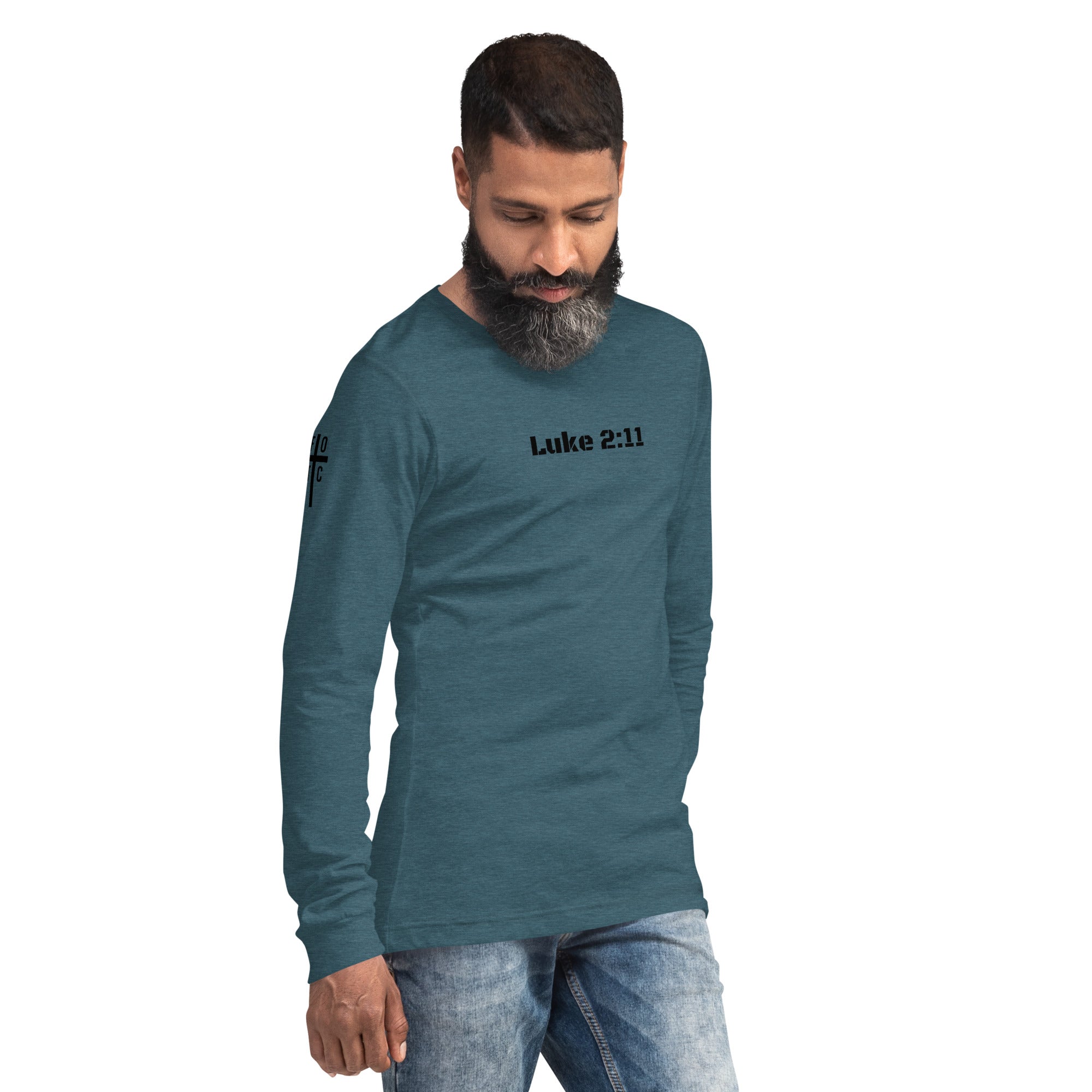 Men's Long Sleeve T-Shirt - Luke 2:11