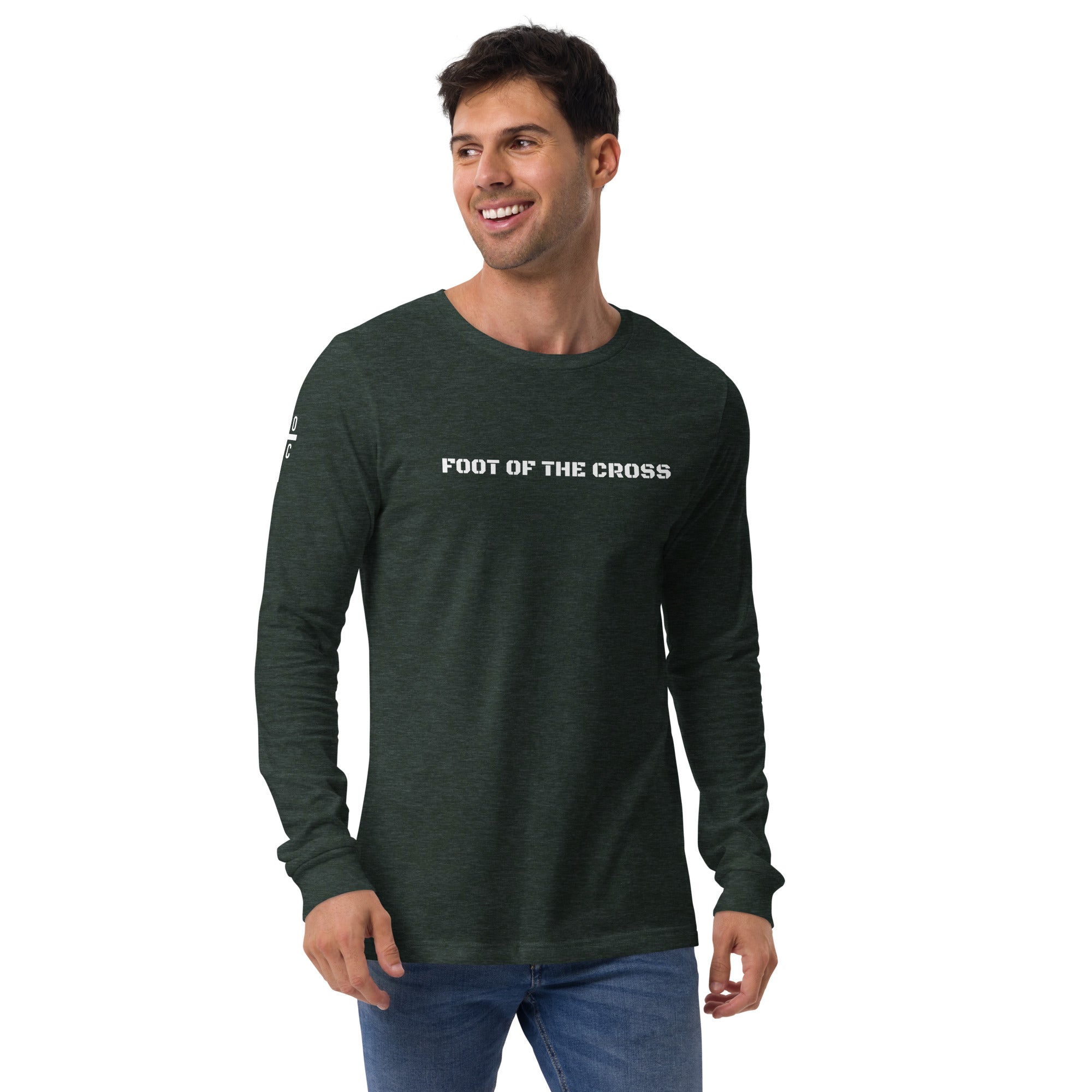 Men's Long Sleeve T-Shirt - Foot of the Cross