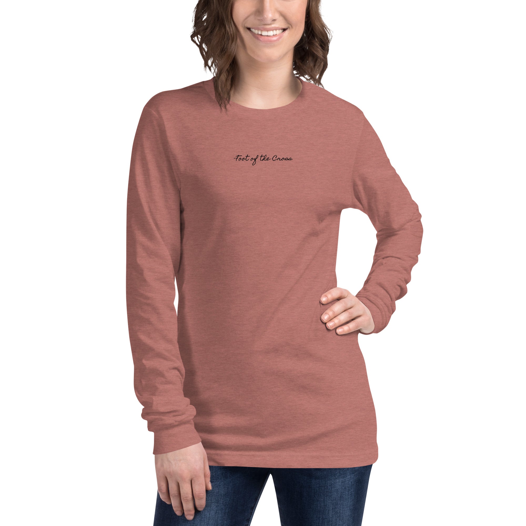 Women's Long Sleeve Tee - Foot of the Cross