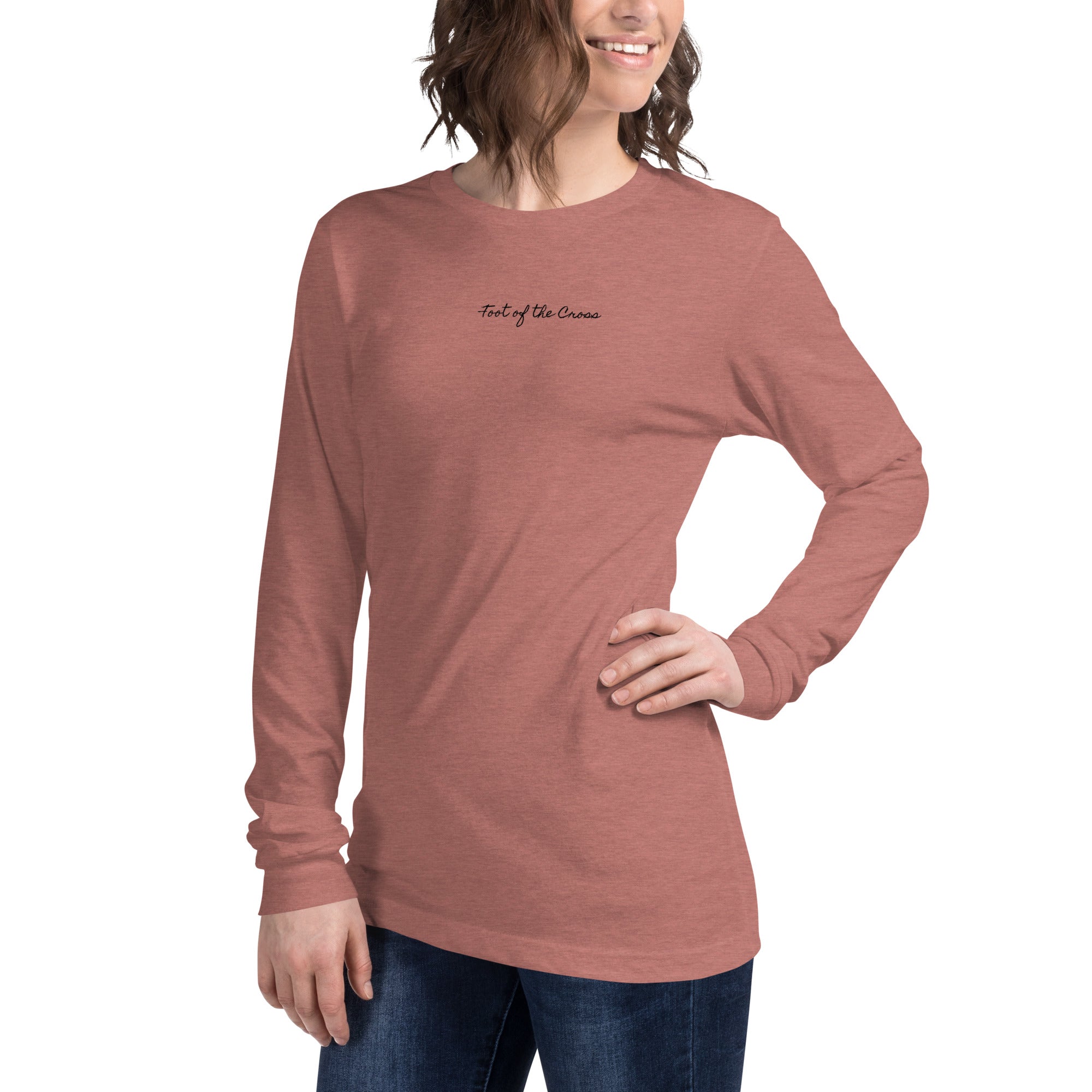 Women's Long Sleeve Tee - Foot of the Cross