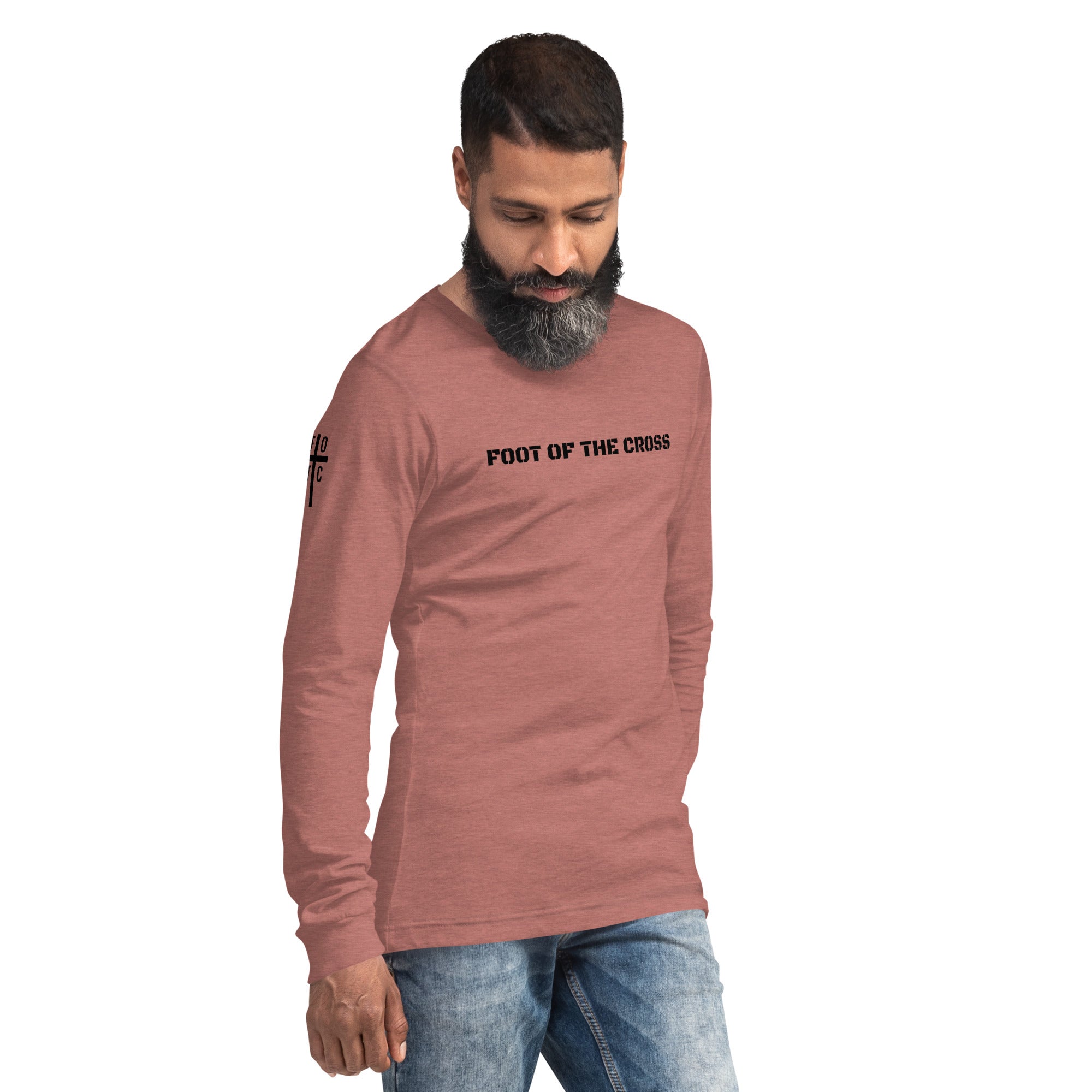 Men's Long Sleeve T-Shirt - Foot of the Cross