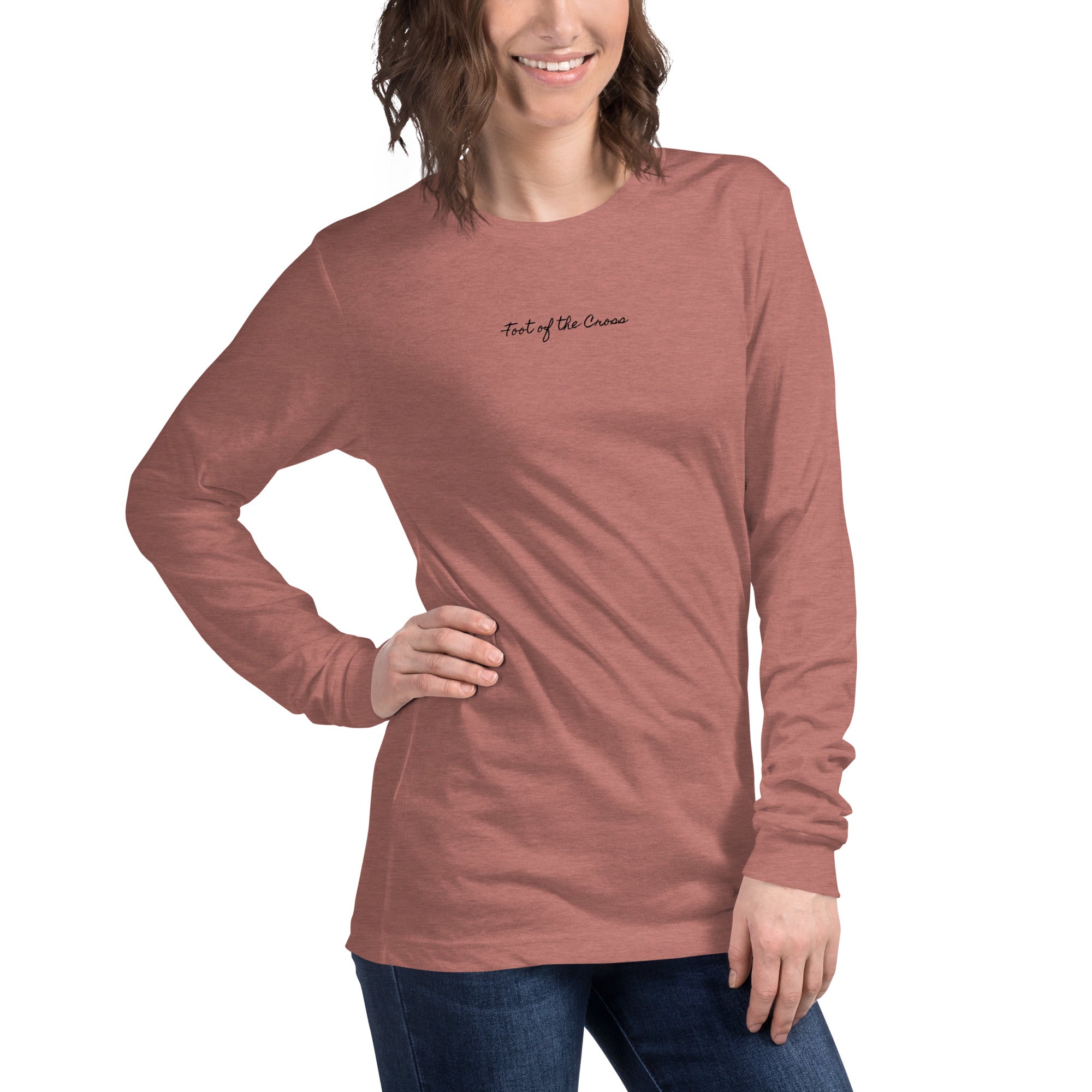 Women's Long Sleeve Tee - Foot of the Cross