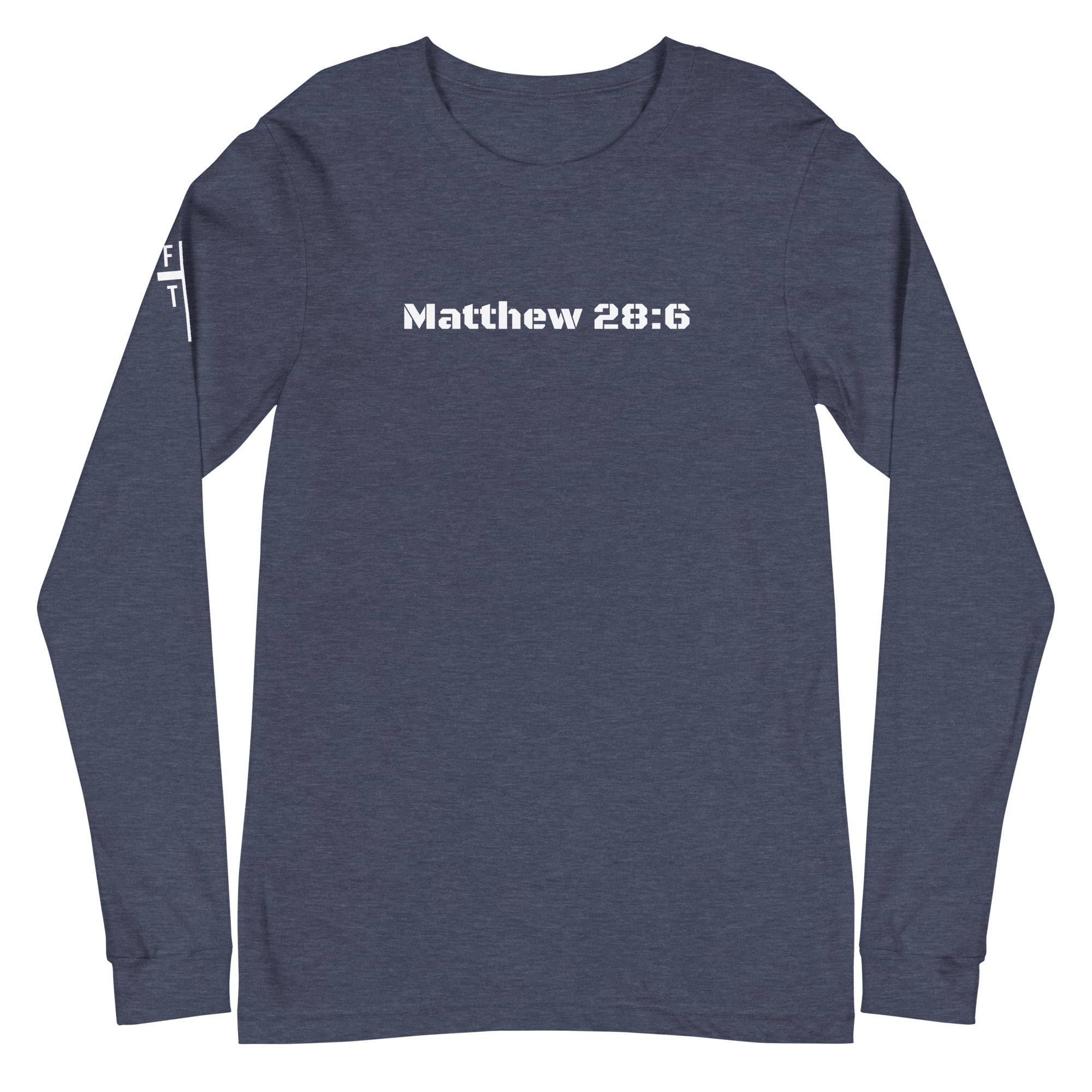 Men's Long Sleeve T-Shirt - Matthew 28:6