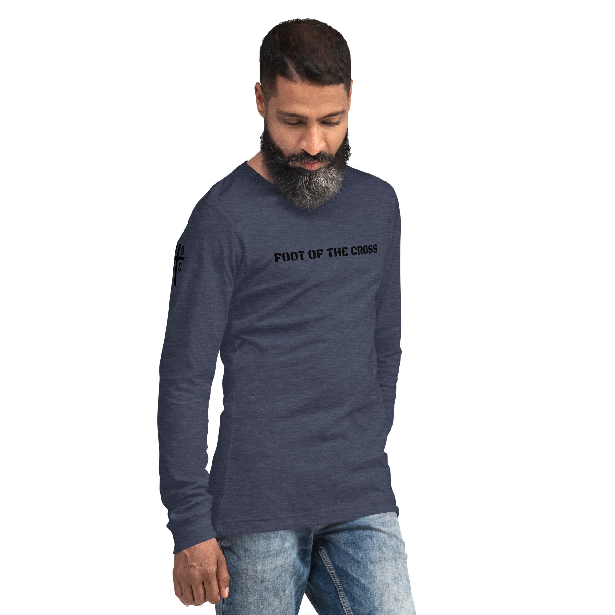 Men's Long Sleeve T-Shirt - Foot of the Cross