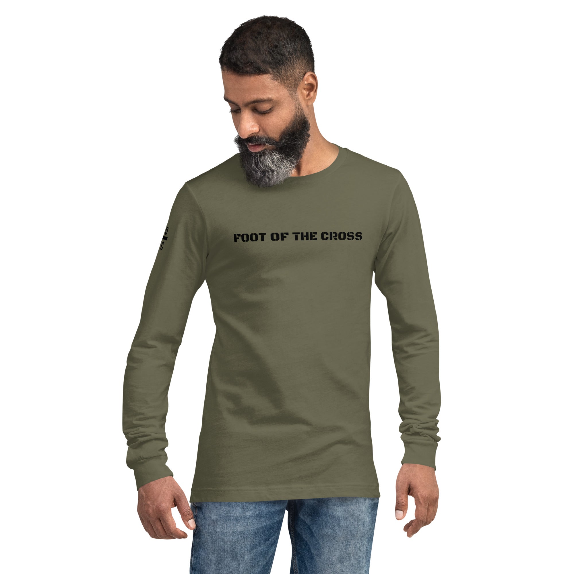 Men's Long Sleeve T-Shirt - Foot of the Cross