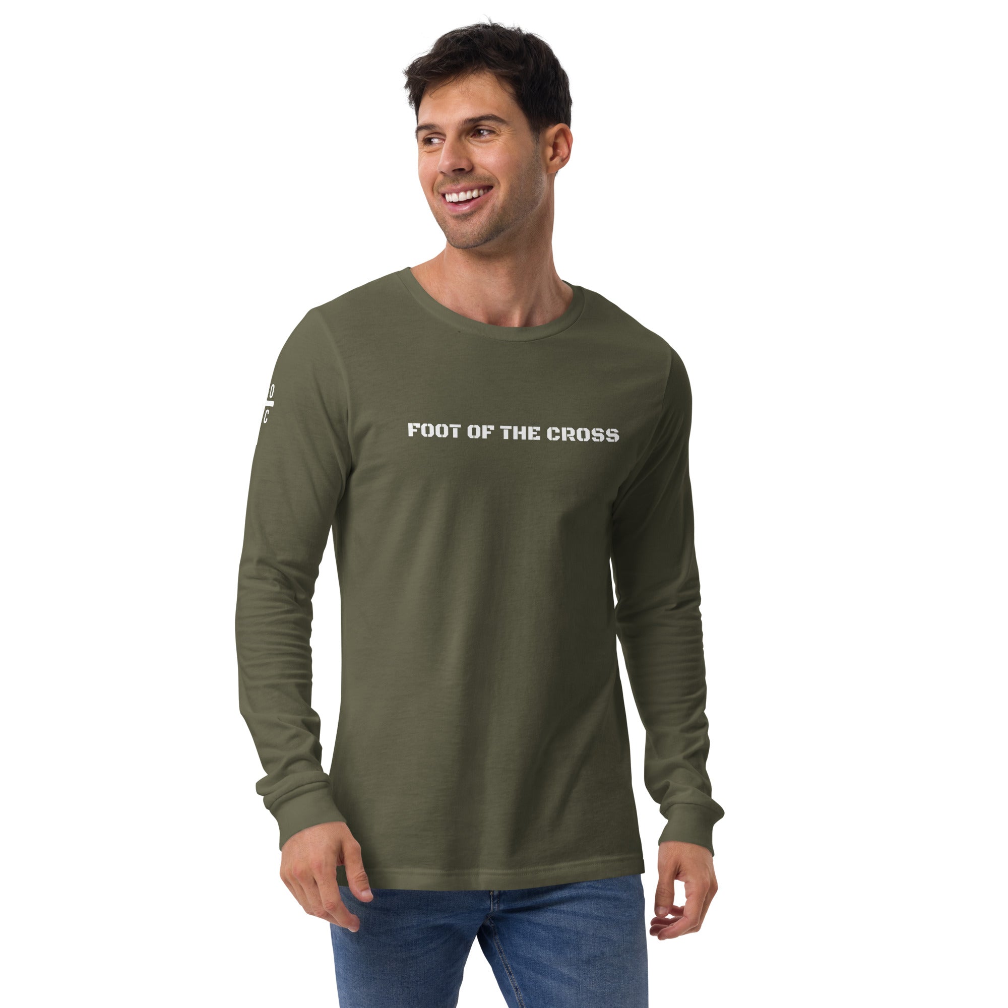 Men's Long Sleeve T-Shirt - Foot of the Cross