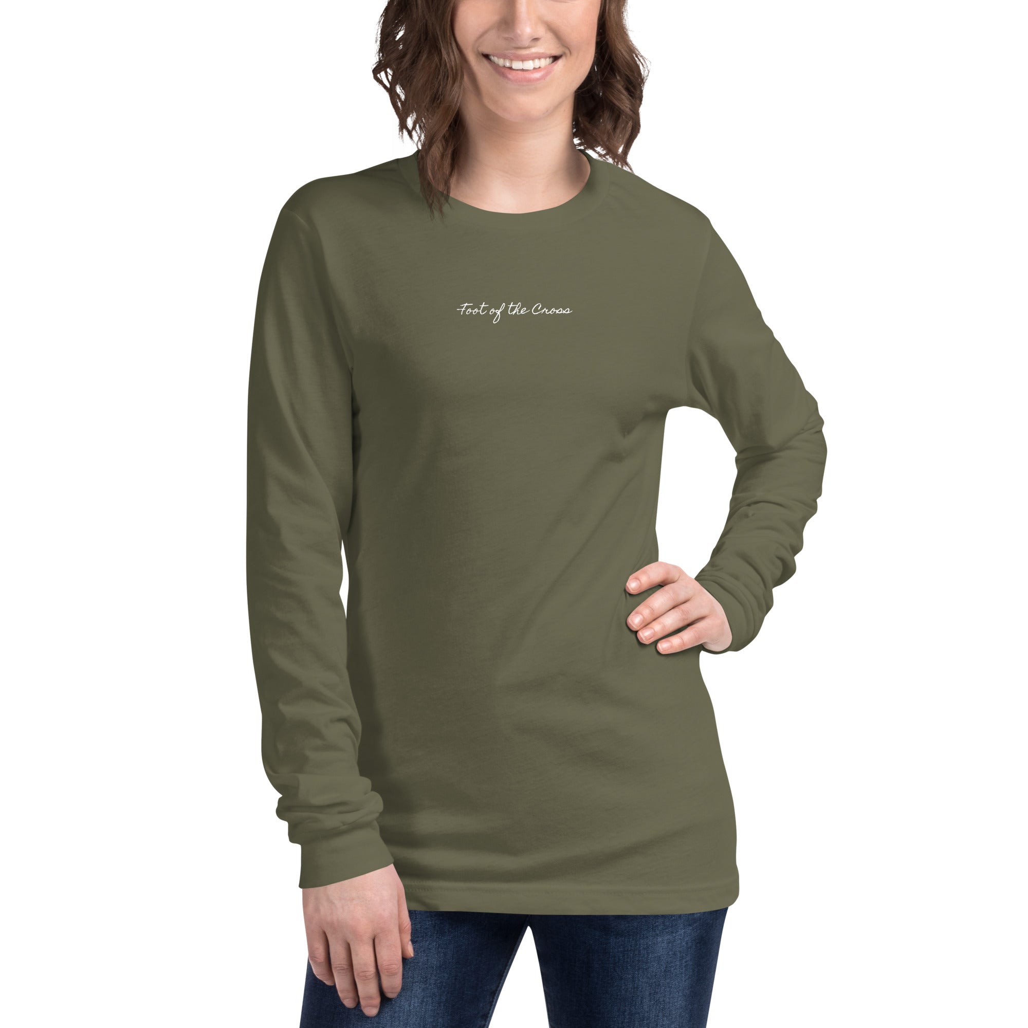 Women's Long Sleeve Tee - Foot of the Cross