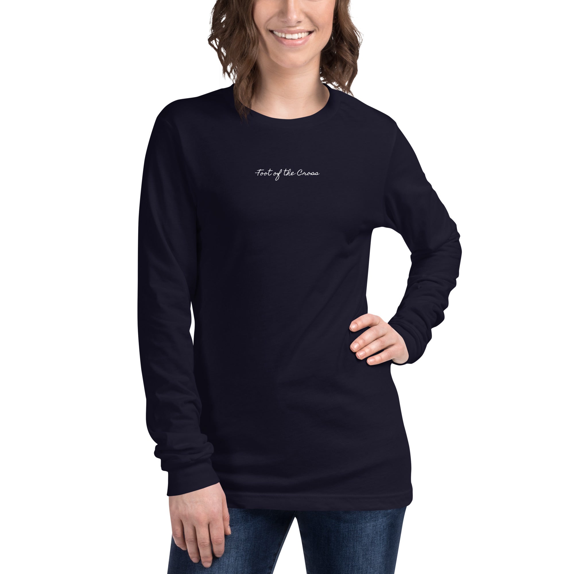 Women's Long Sleeve Tee - Foot of the Cross