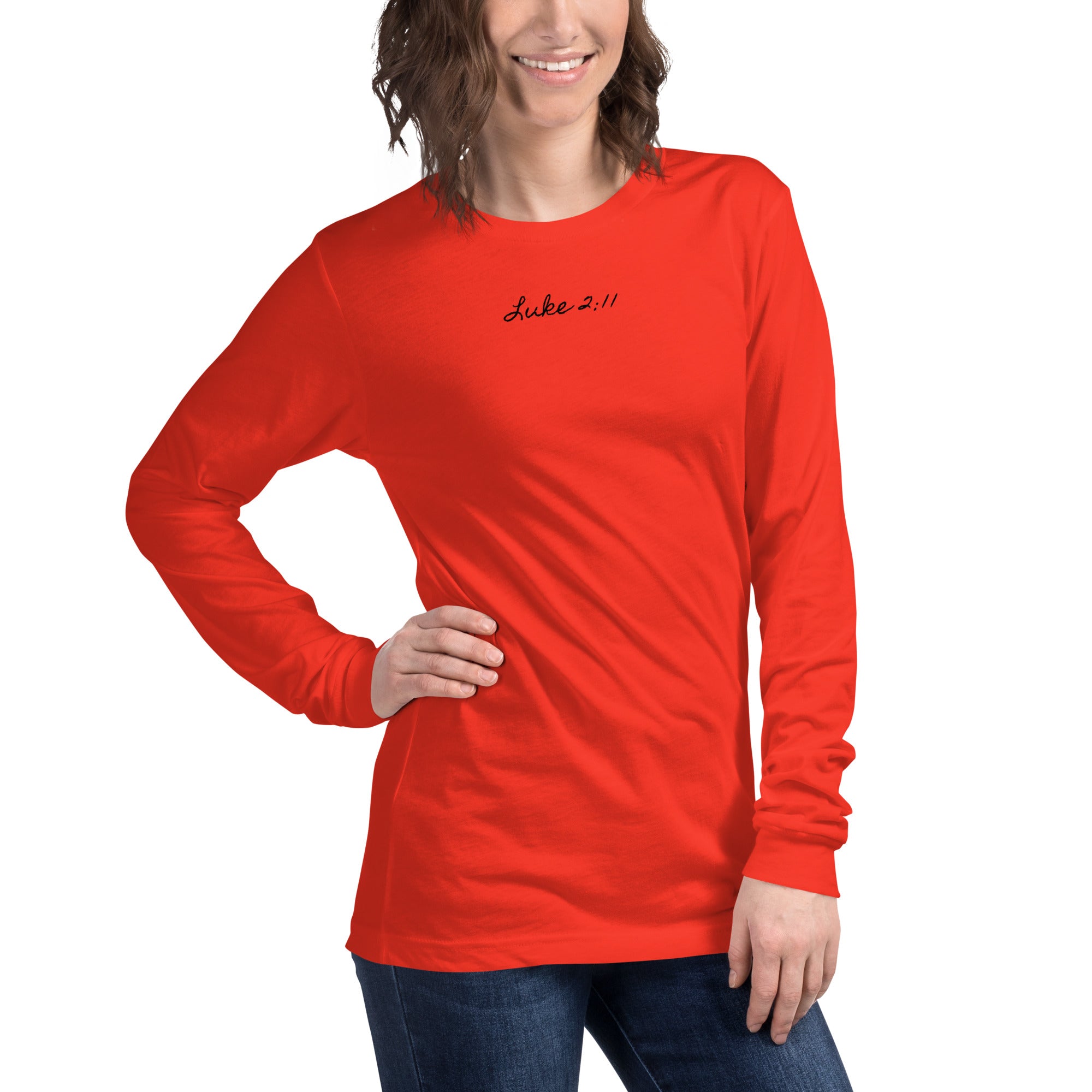 Women's Long Sleeve Tee - Luke 2:11