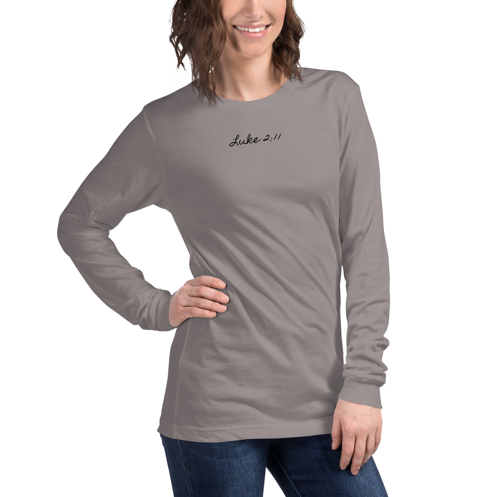 Women's Long Sleeve Tee - Luke 2:11