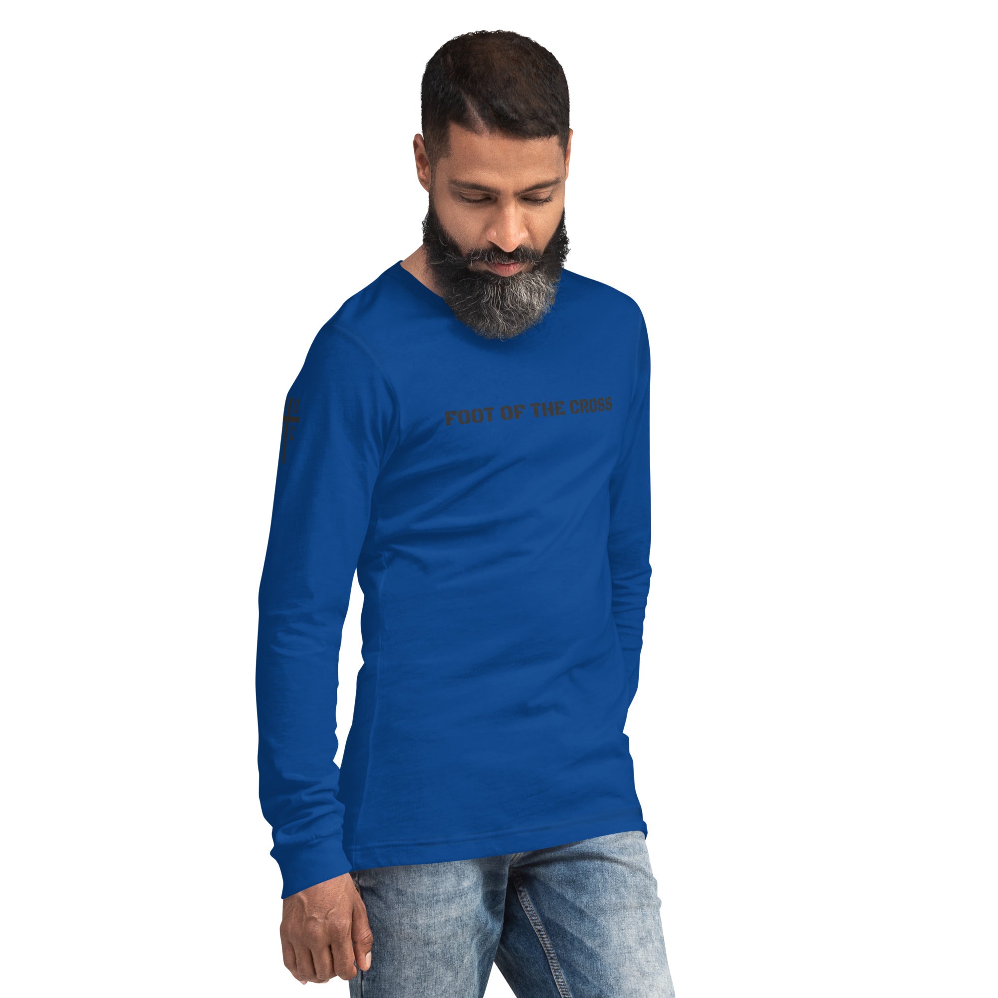 Men's Long Sleeve T-Shirt - Foot of the Cross