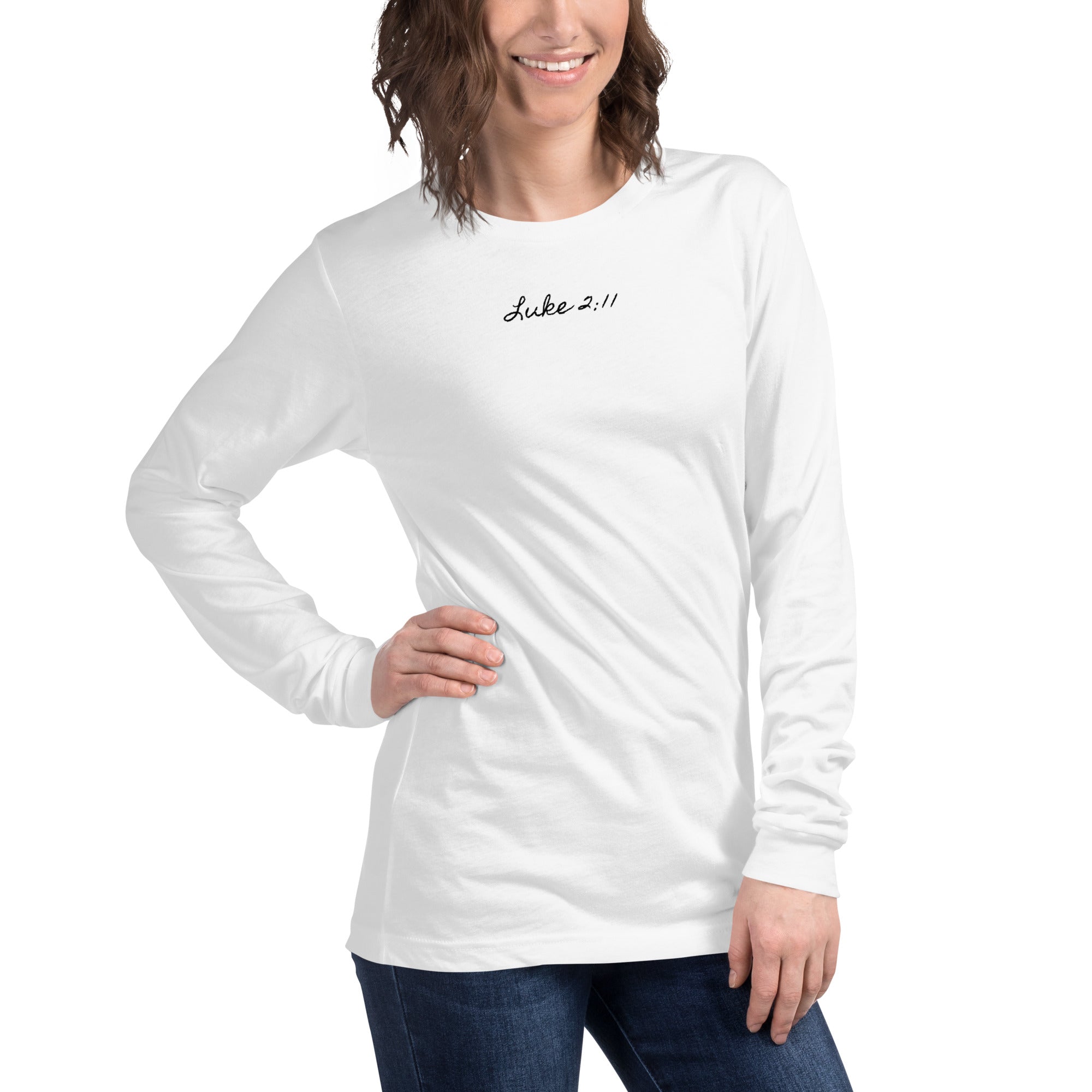 Women's Long Sleeve Tee - Luke 2:11