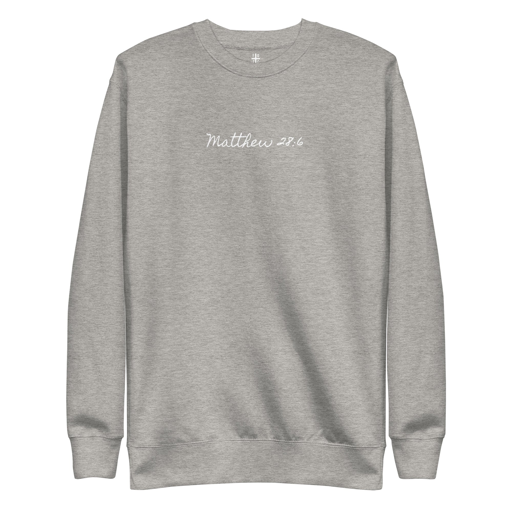 Women's Crewneck Sweatshirt - Matthew 28:6