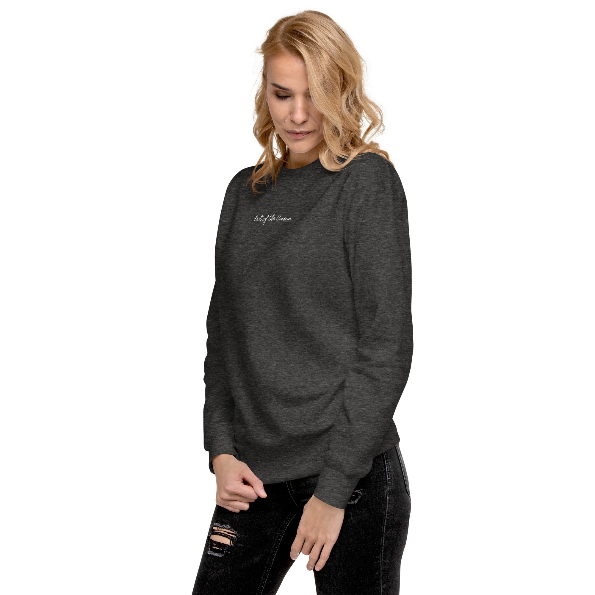 Women's Crewneck Sweatshirt - Foot of the Cross