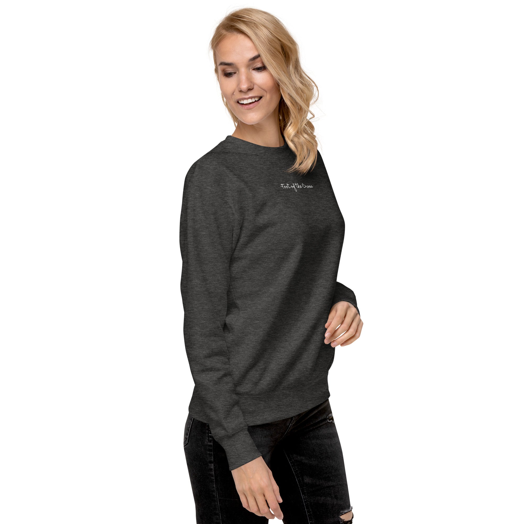 Women's Crewneck Sweatshirt - Foot of the Cross