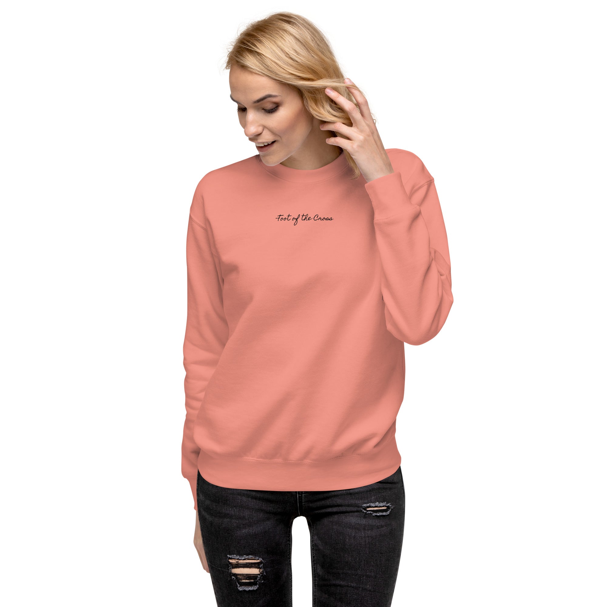 Women's Crewneck Sweatshirt - Foot of the Cross