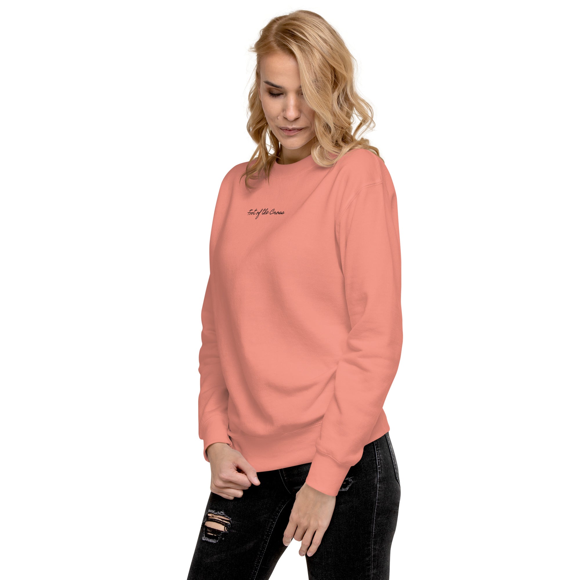 Women's Crewneck Sweatshirt - Foot of the Cross