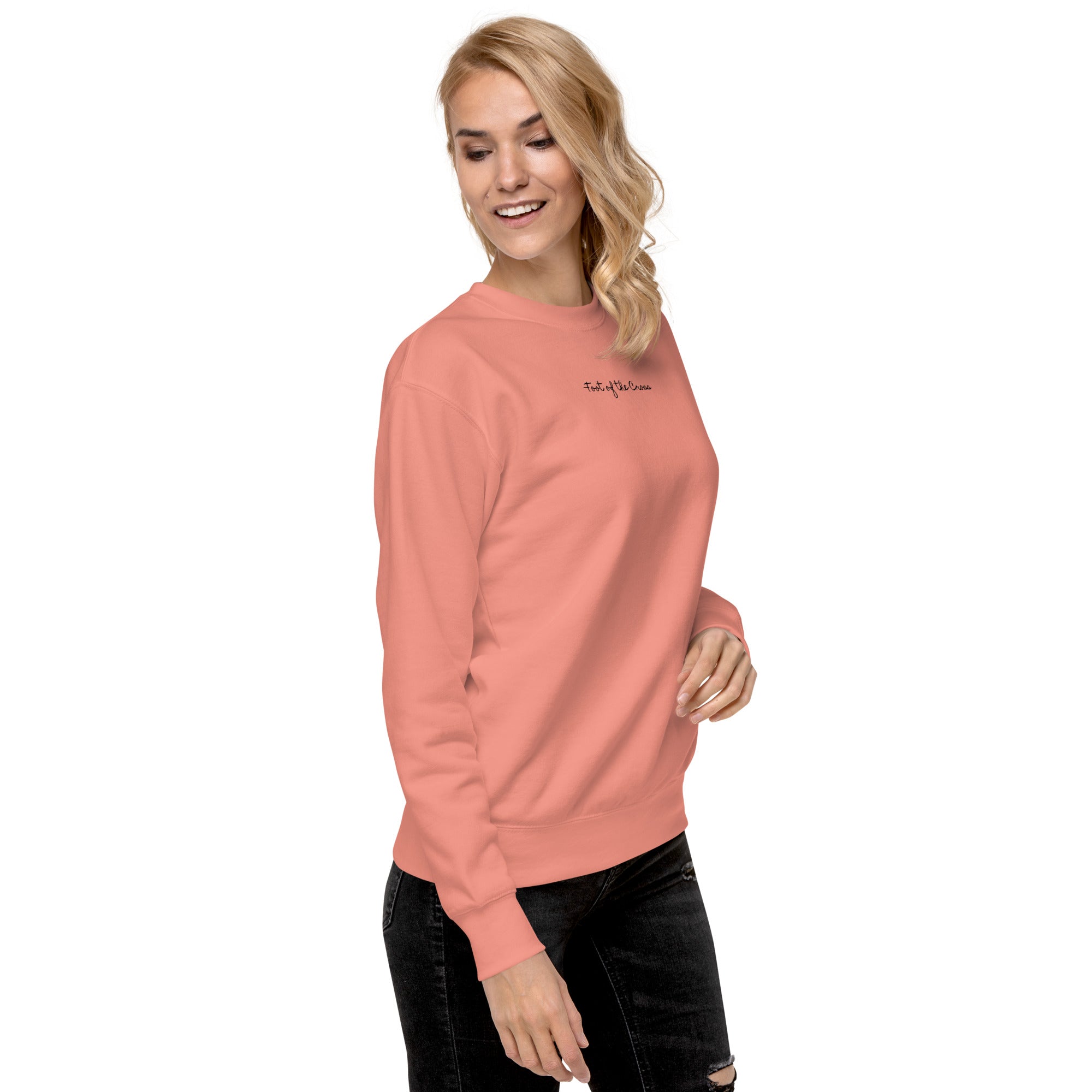 Women's Crewneck Sweatshirt - Foot of the Cross