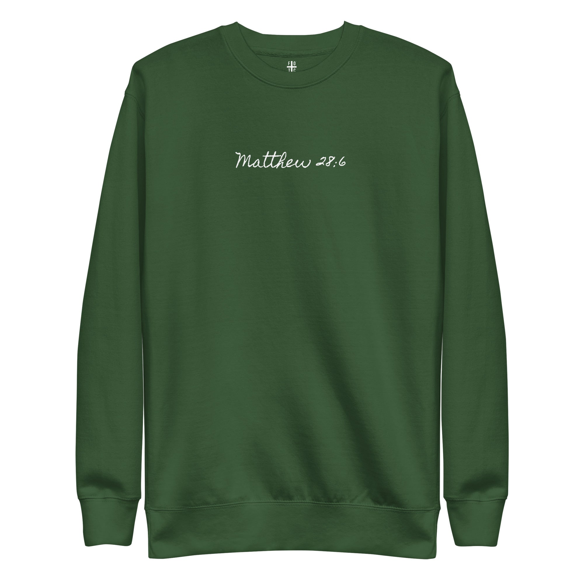 Women's Crewneck Sweatshirt - Matthew 28:6