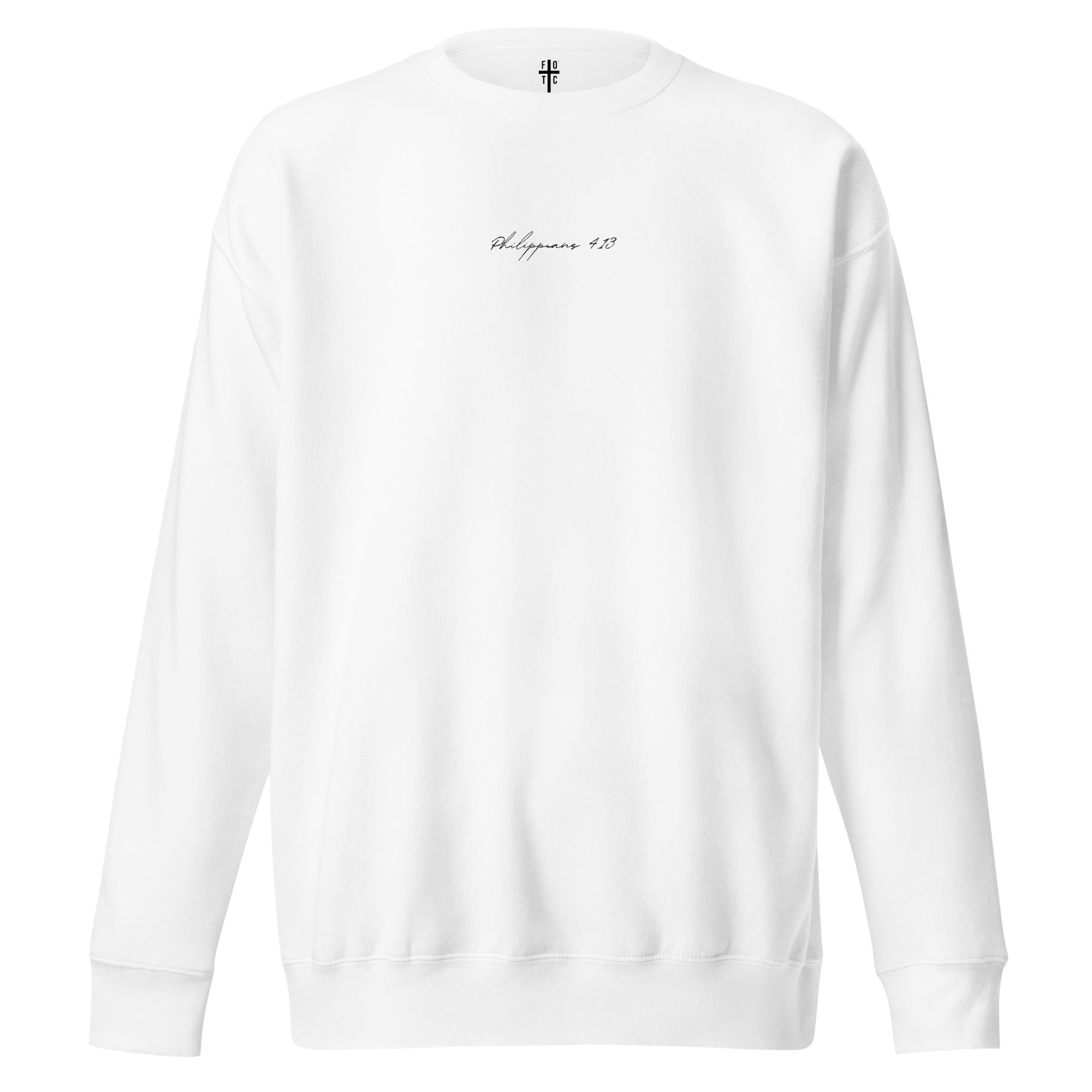 Women's Crewneck Sweatshirt Embroidered - Philippians 4:13