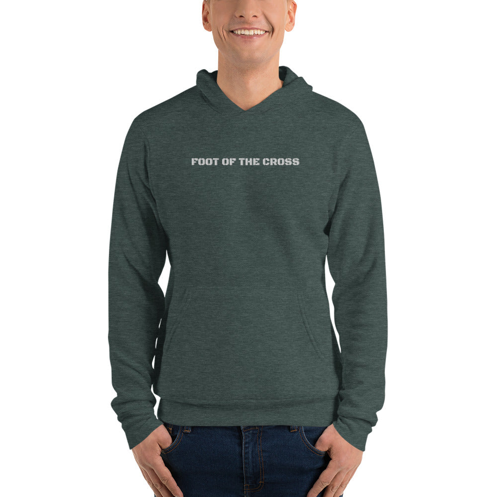 Mens Sweatshirt/Hoodie Embroidered - Foot of the Cross