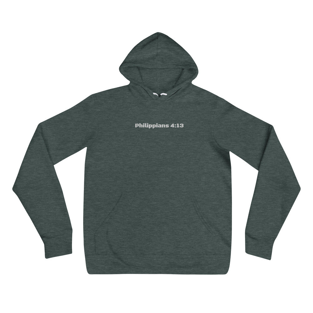 Mens Sweatshirt/Hoodie Embroidered - Philippians 4:13