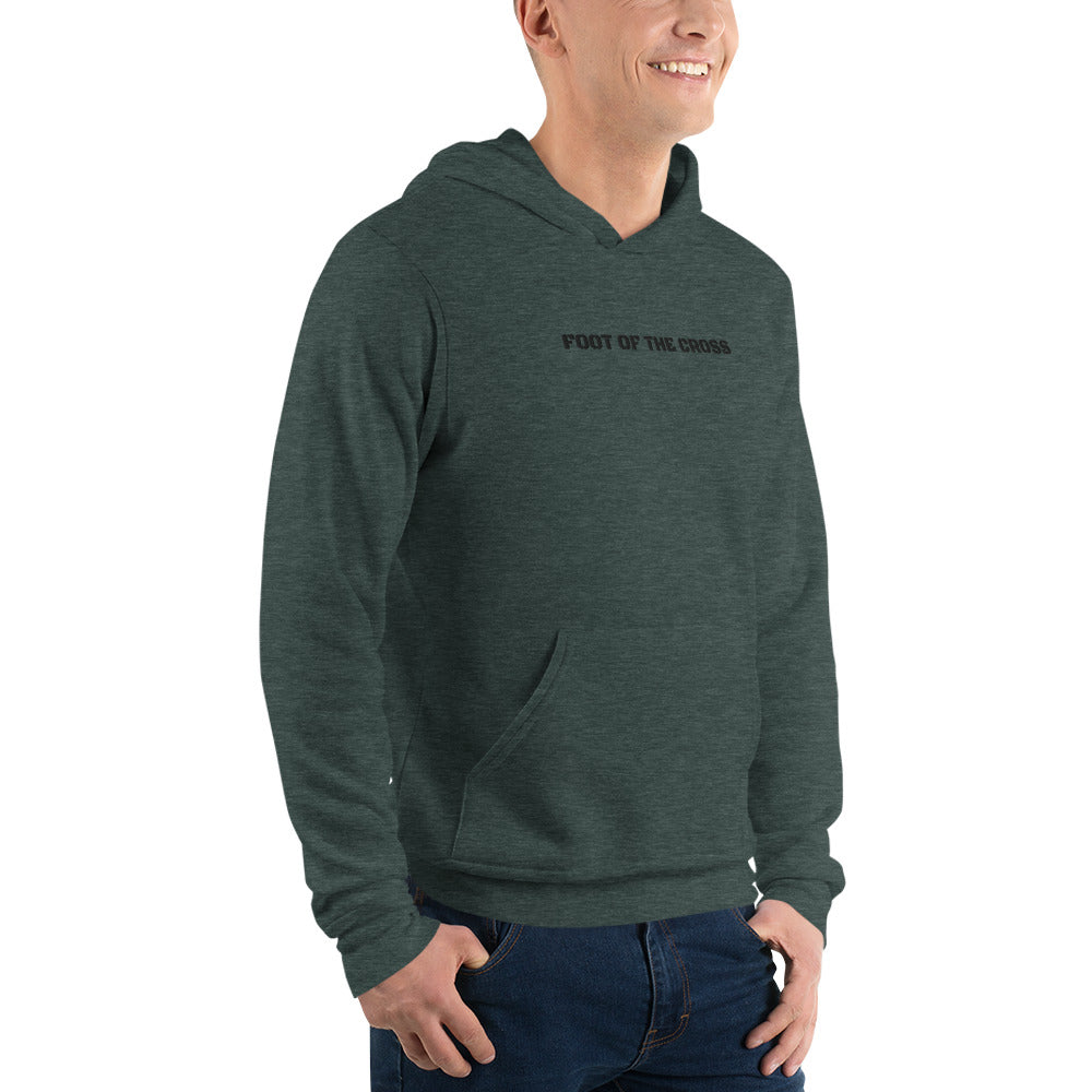 Mens Sweatshirt/Hoodie Embroidered - Foot of the Cross