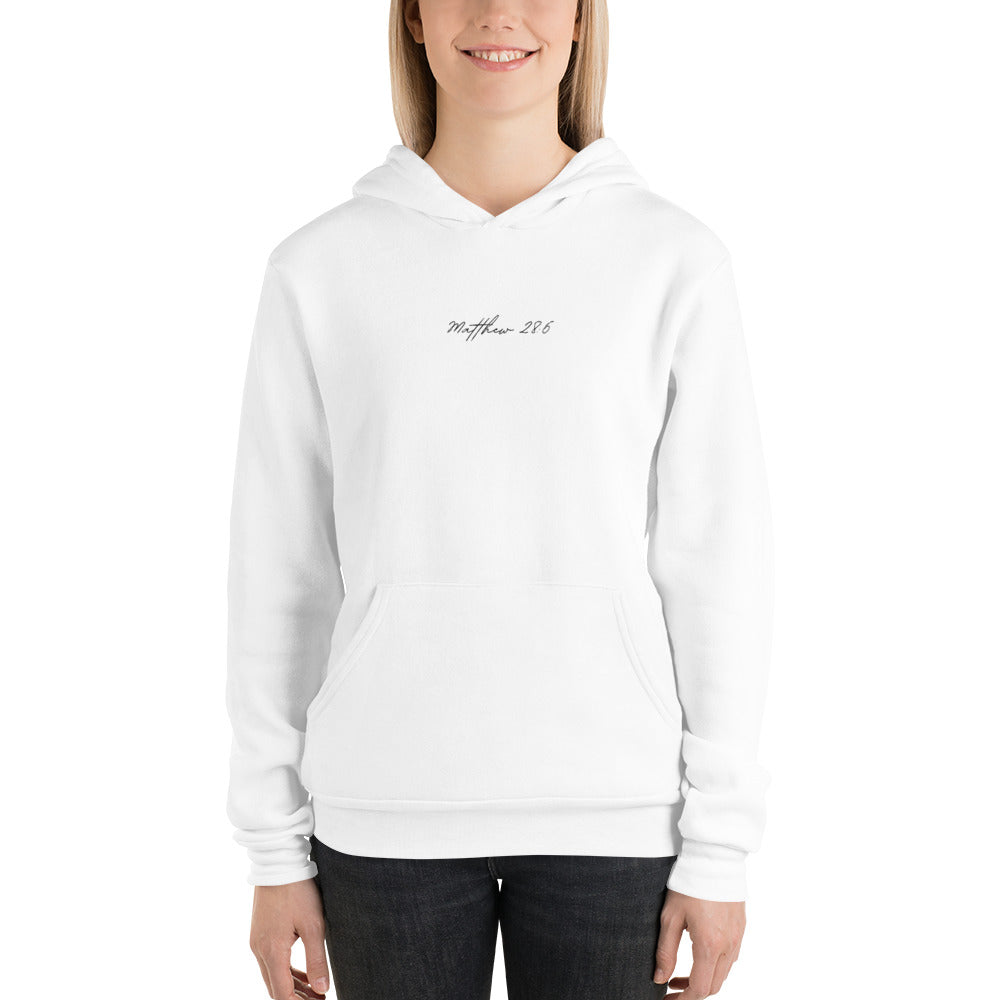 Women's Sweatshirt/Hoodie Embroidered - Matthew 28:6