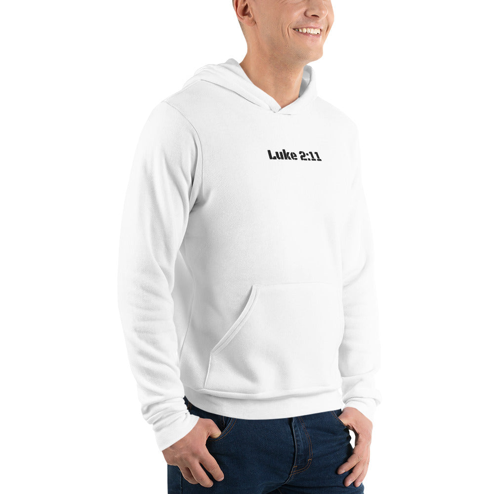 Mens Sweatshirt/Hoodie Embroidered - Luke 2:11