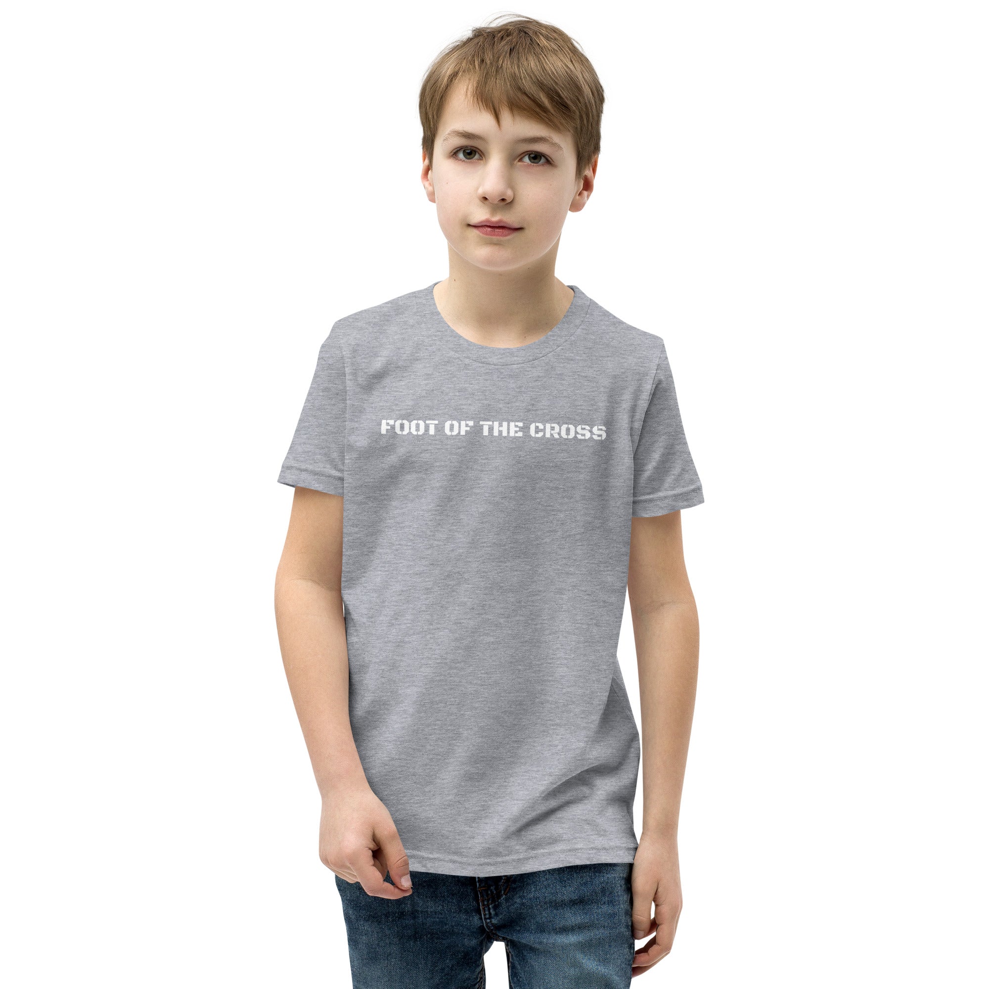 Boy's Youth Short Sleeve T-Shirt - Foot of the Cross