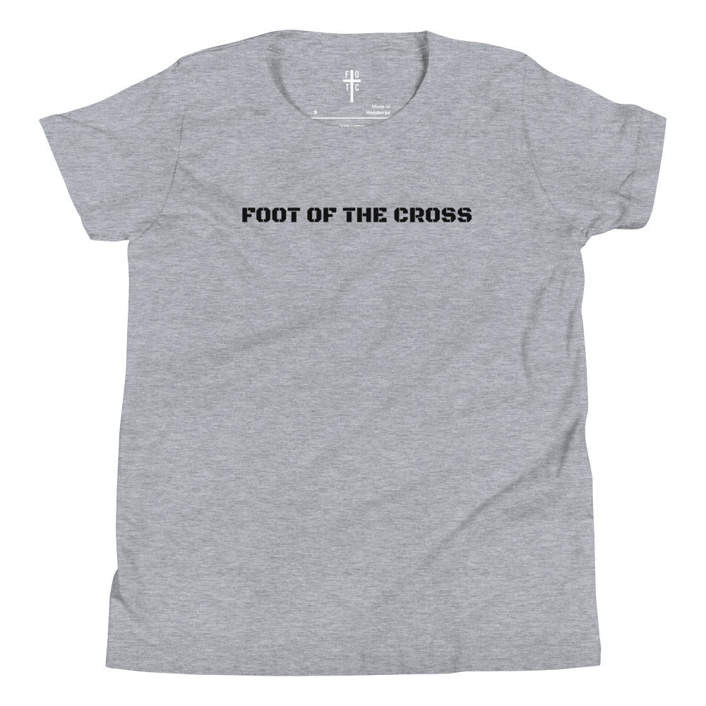 Boy's Youth Short Sleeve T-Shirt - Foot of the Cross