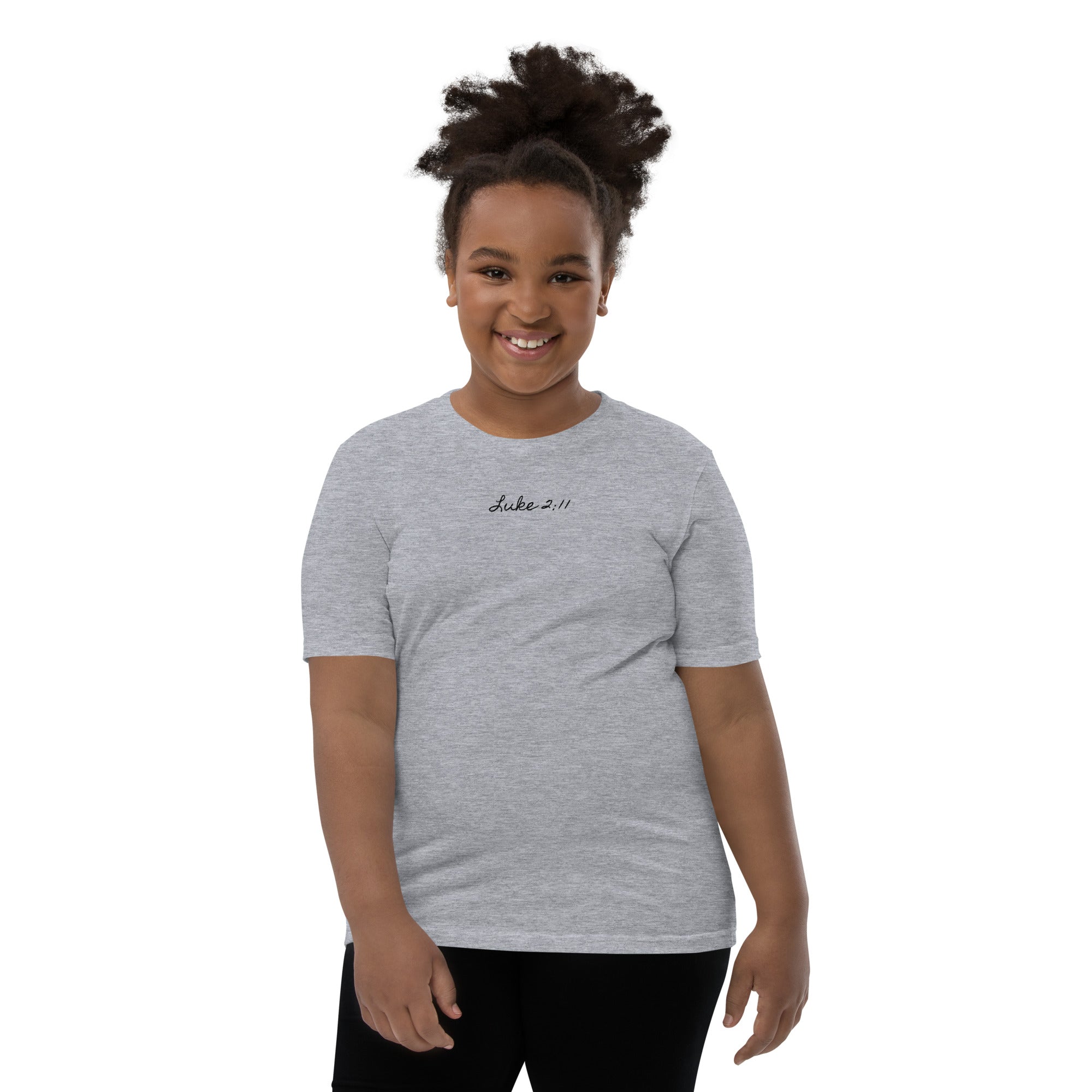 Girl's Youth Short Sleeve T-Shirt - Luke 2:11