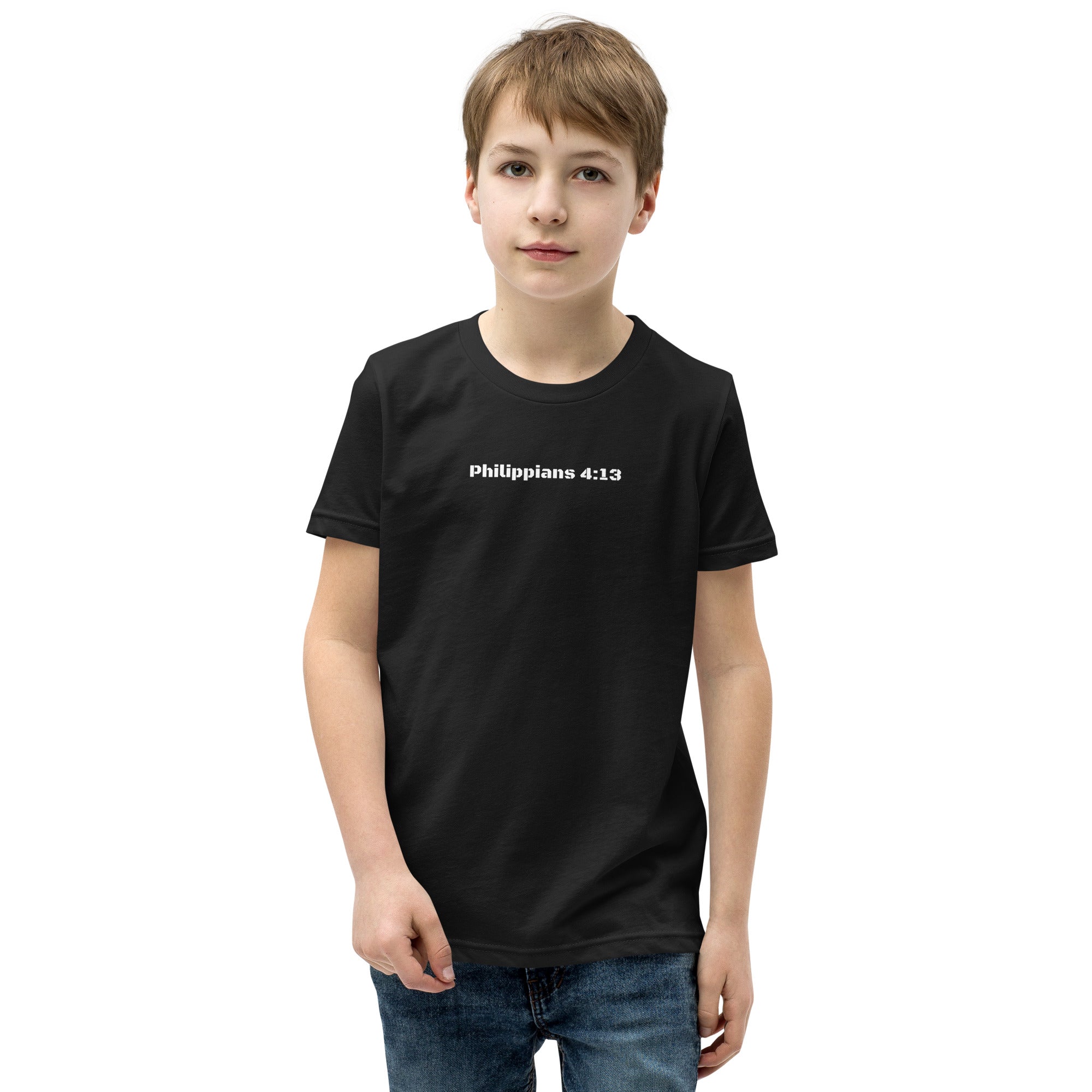 Boy's Youth Short Sleeve T-Shirt - Philippians 4:13