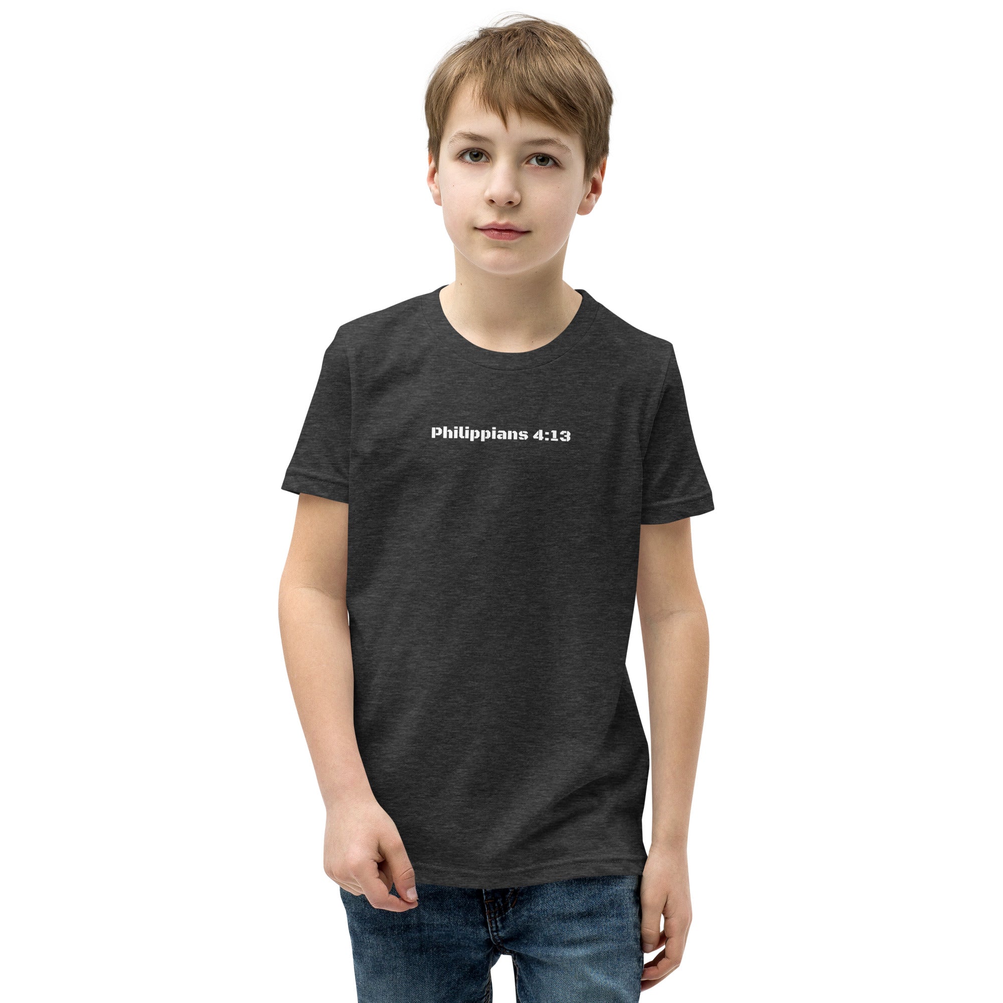 Boy's Youth Short Sleeve T-Shirt - Philippians 4:13