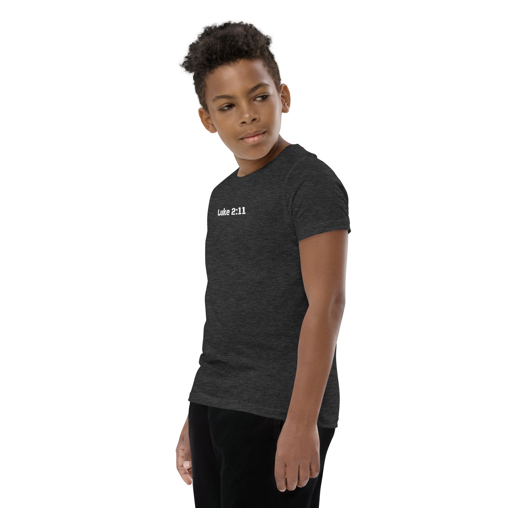 Boy's Youth Short Sleeve T-Shirt - Luke 2:11