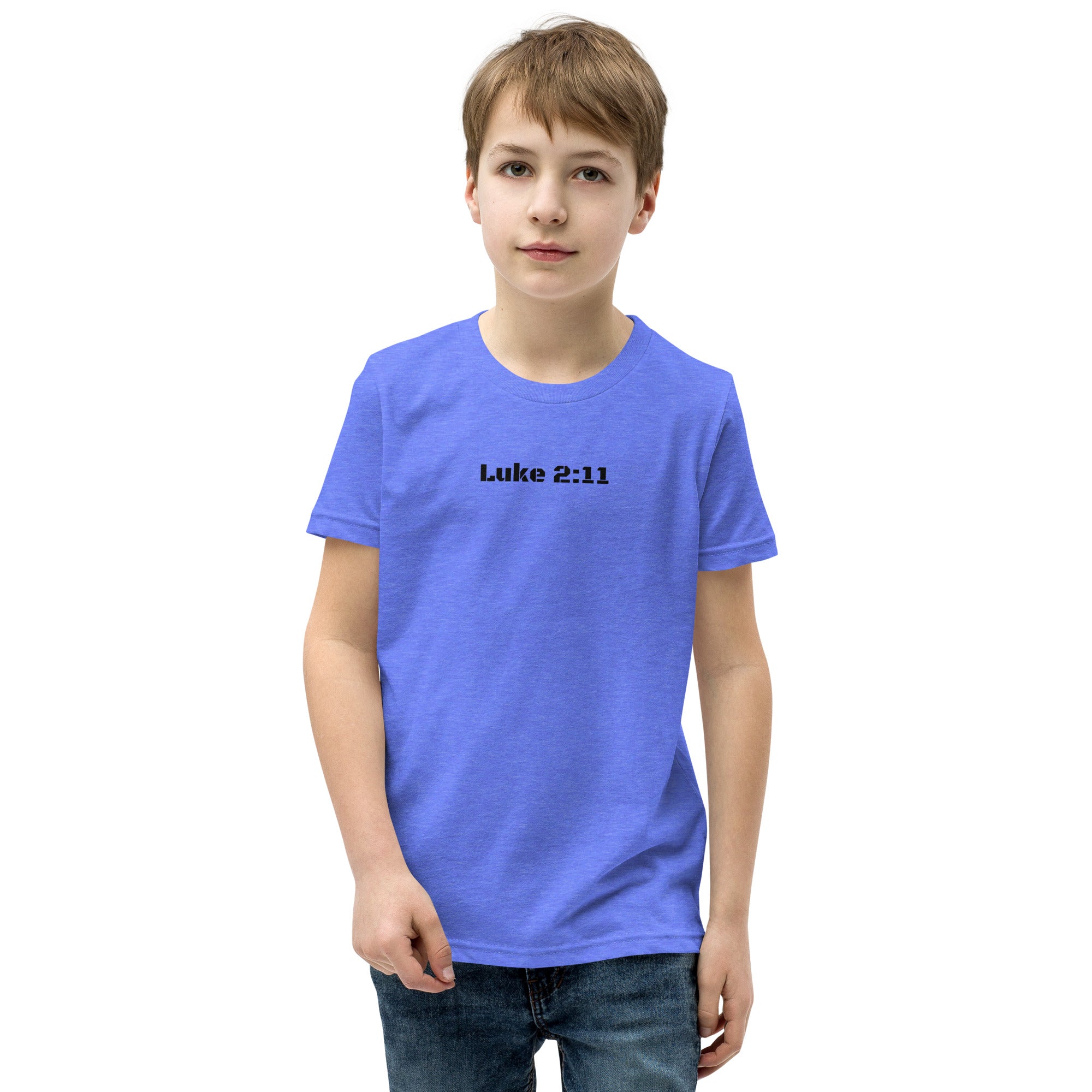 Boy's Youth Short Sleeve T-Shirt - Luke 2:11